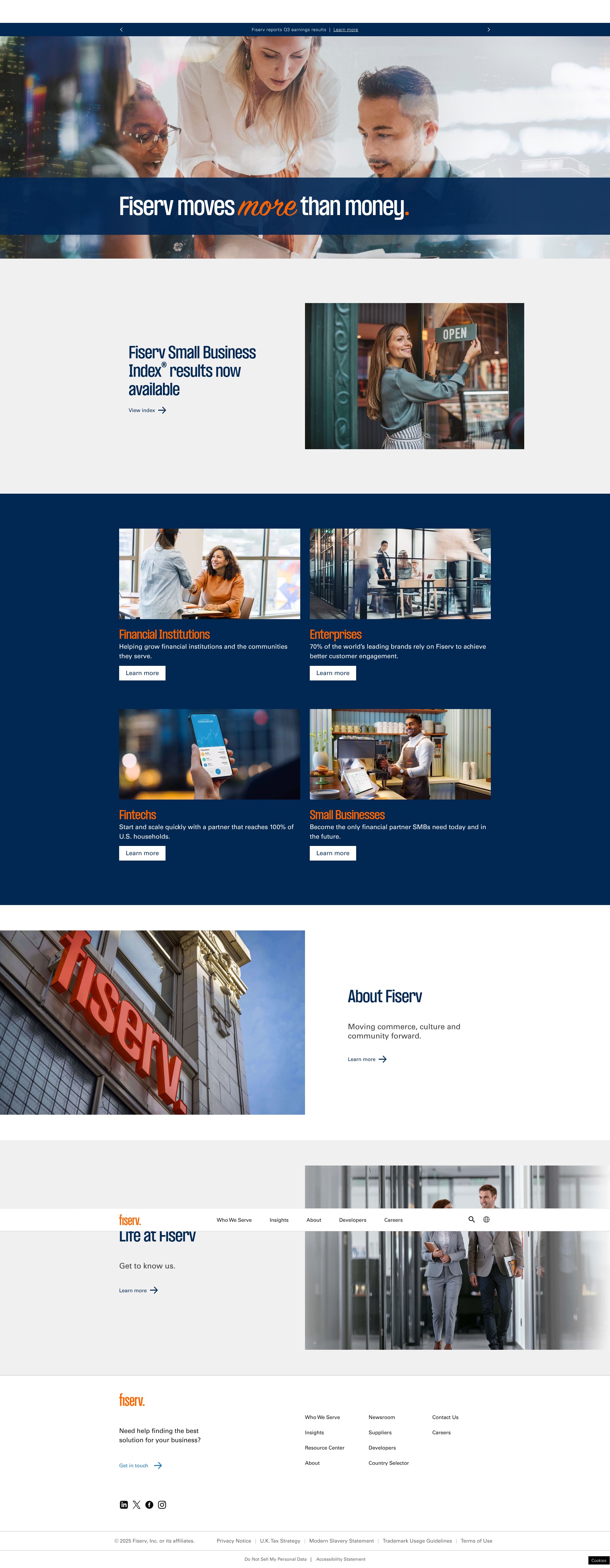 Screenshot of fiserv.com