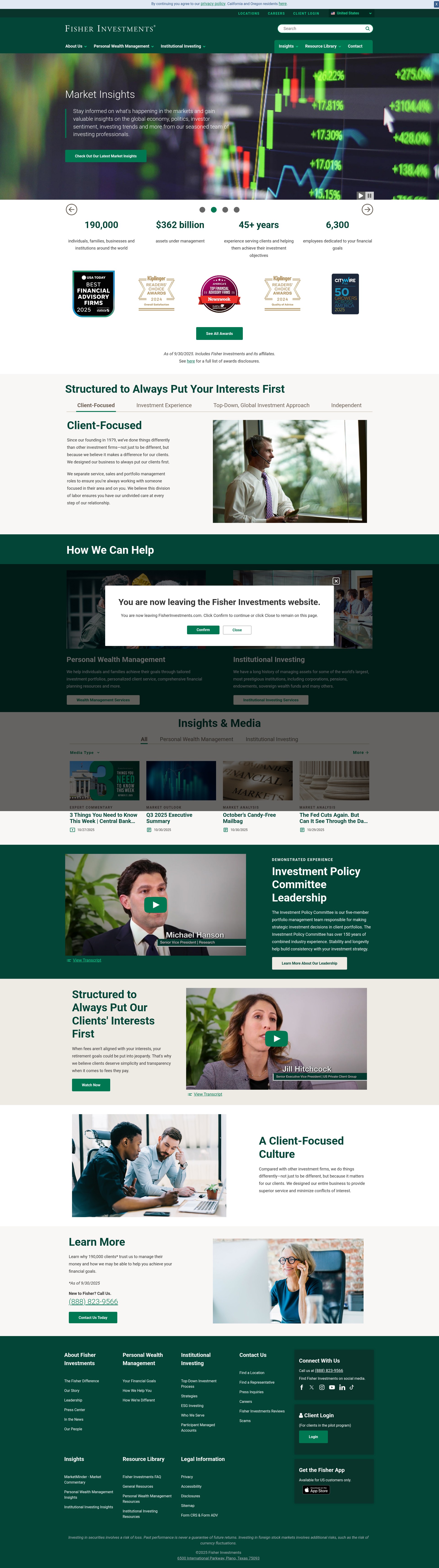 Screenshot of fisherinvestments.com