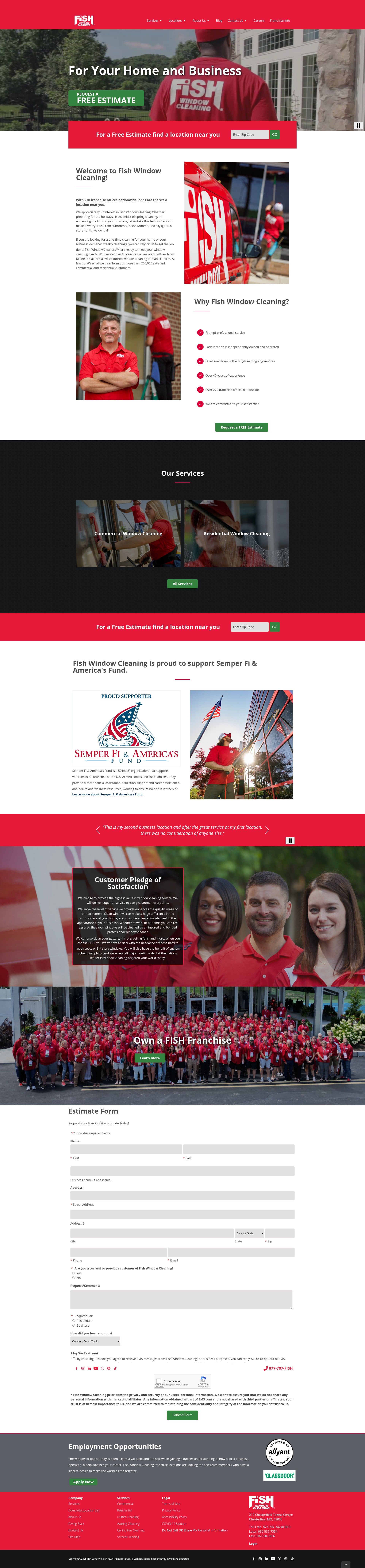 Screenshot of fishwindowcleaning.com