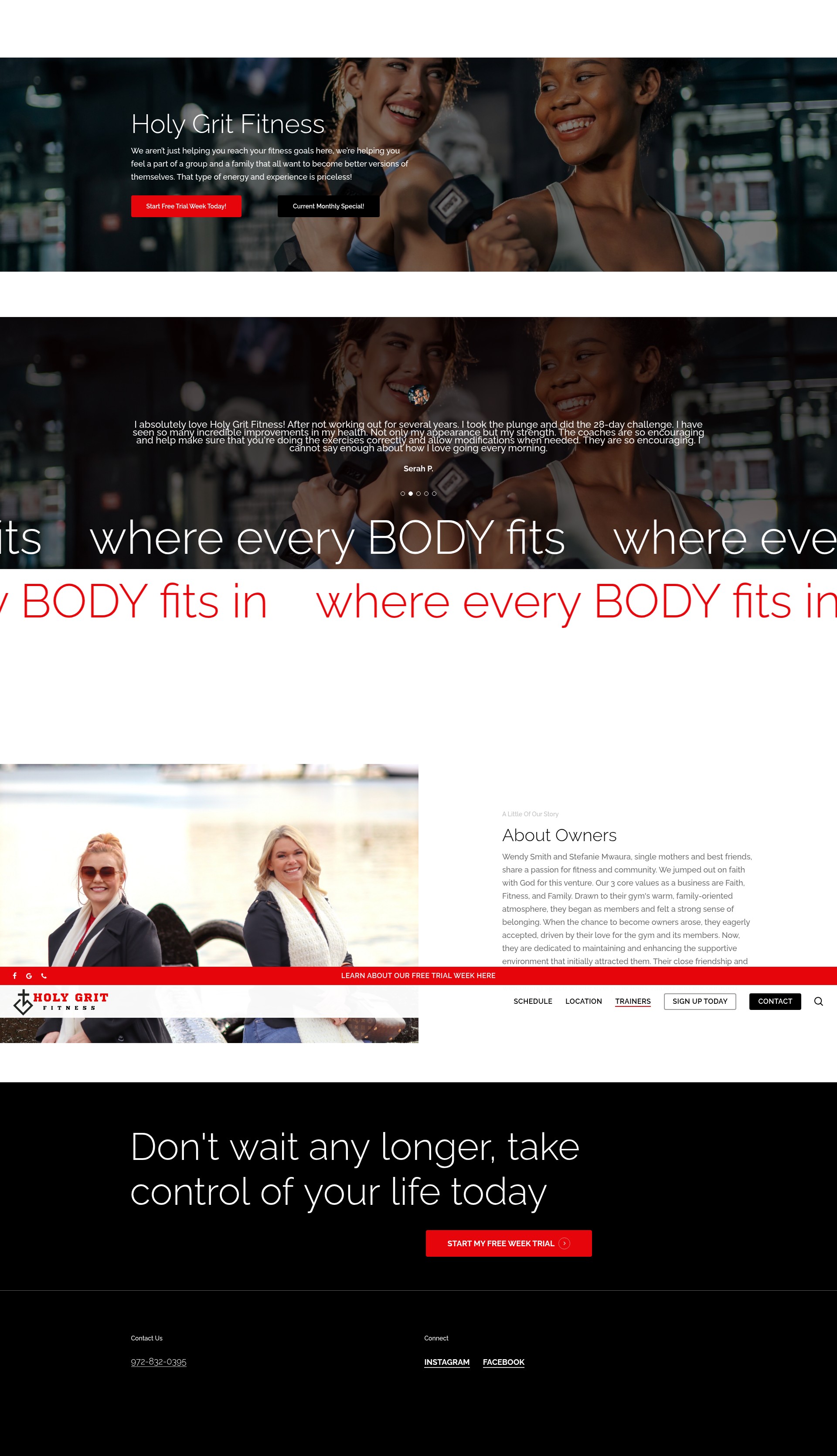 Screenshot of fitbodyfamilybootcamp.com