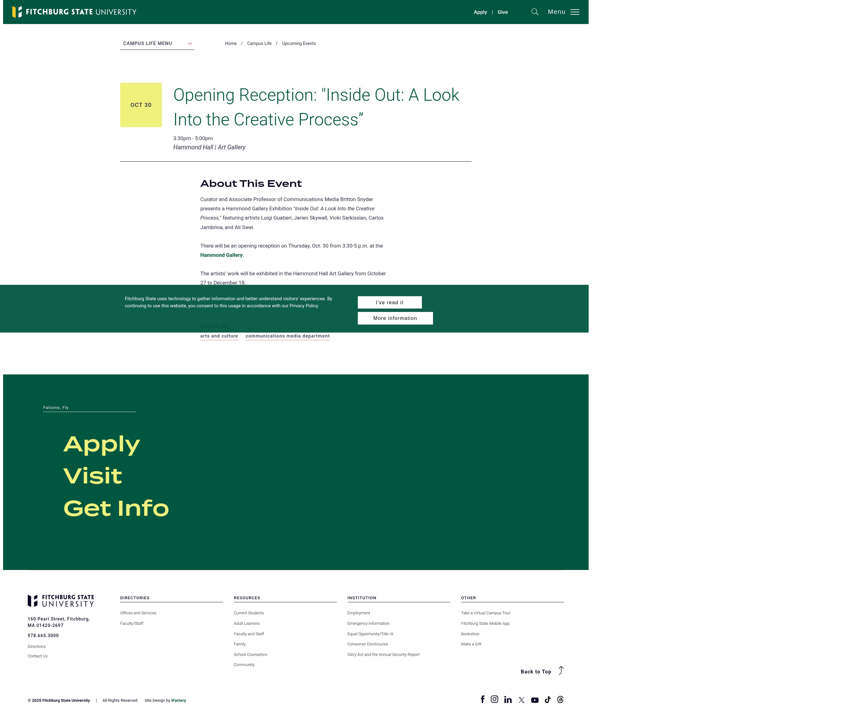 Screenshot of fitchburgstate.edu
