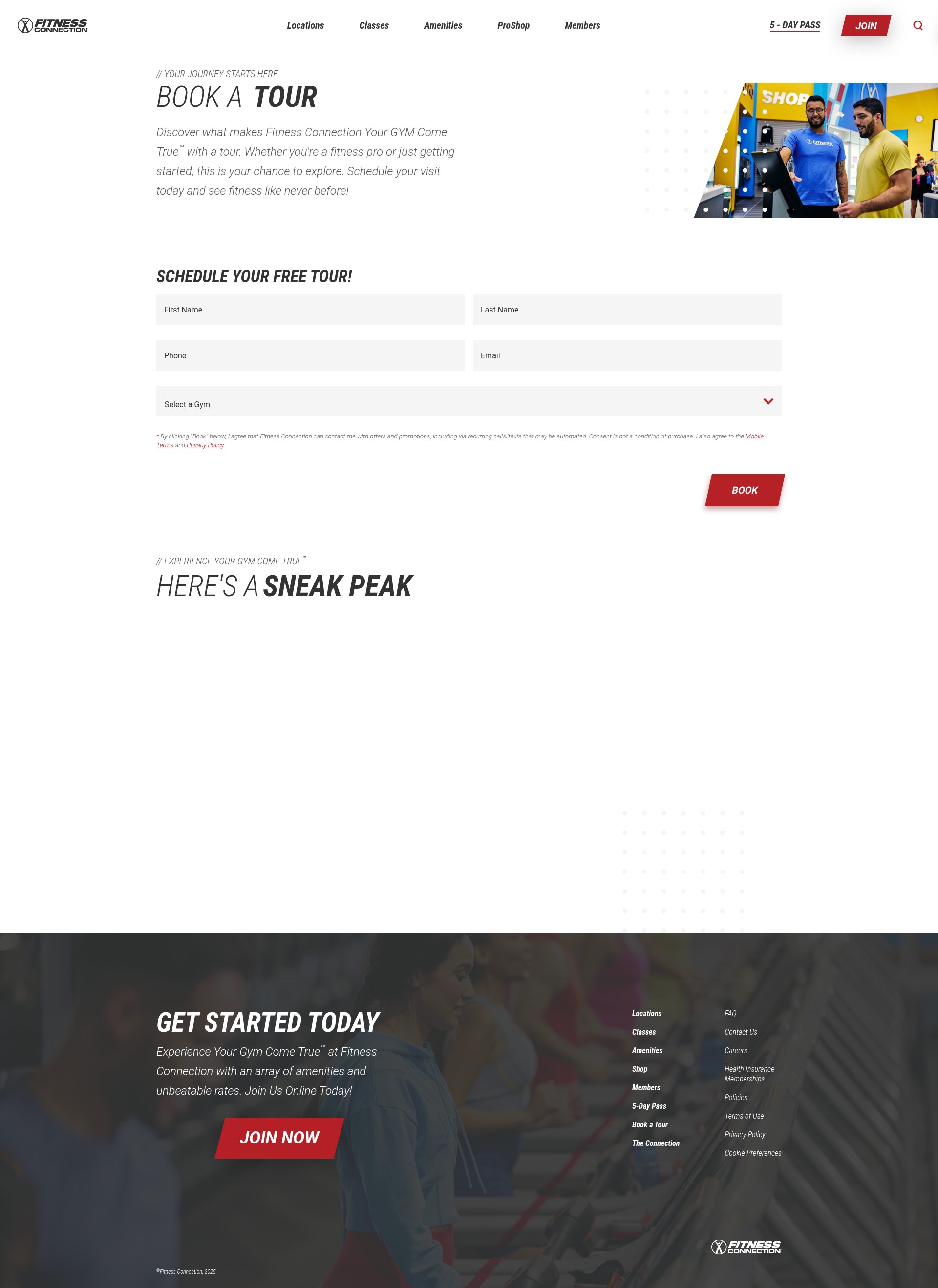 Screenshot of fitnessconnection.com