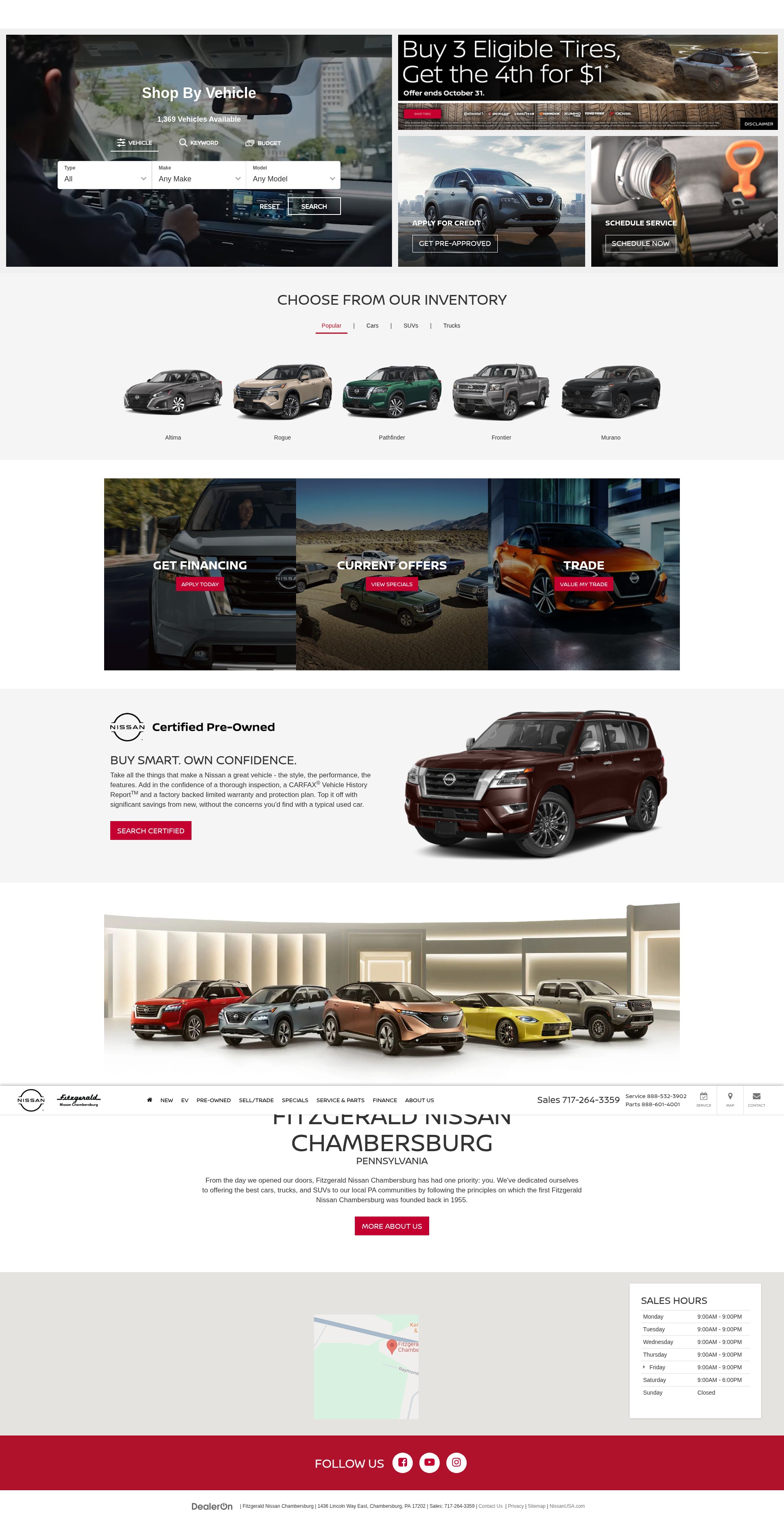 Screenshot of fitzgeraldnissan.com