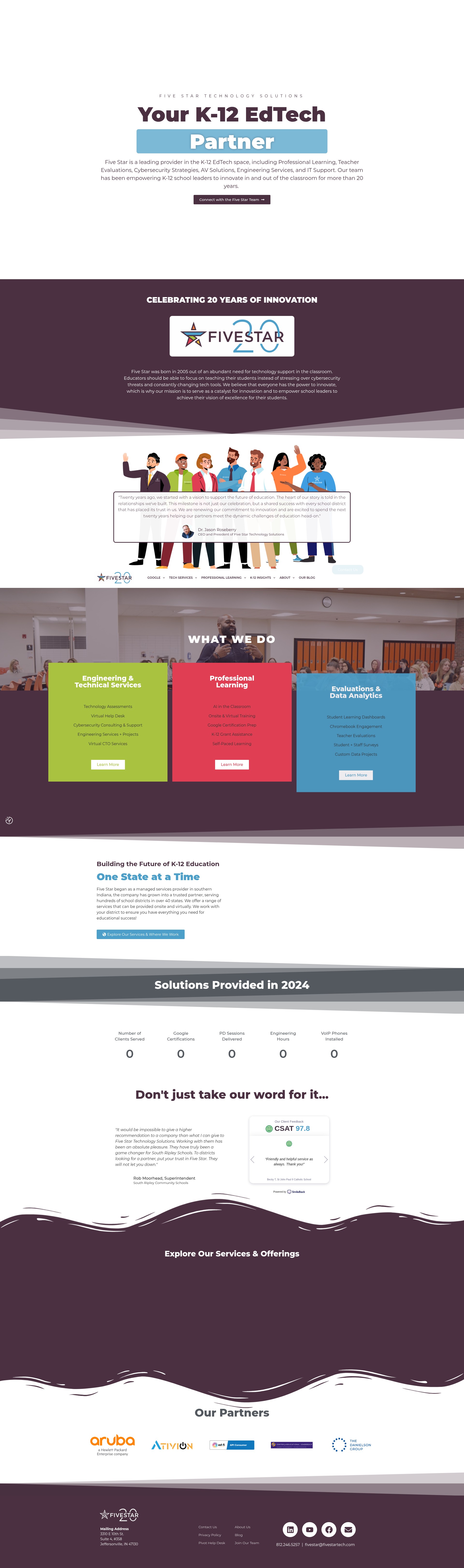 Screenshot of fivestartech.com