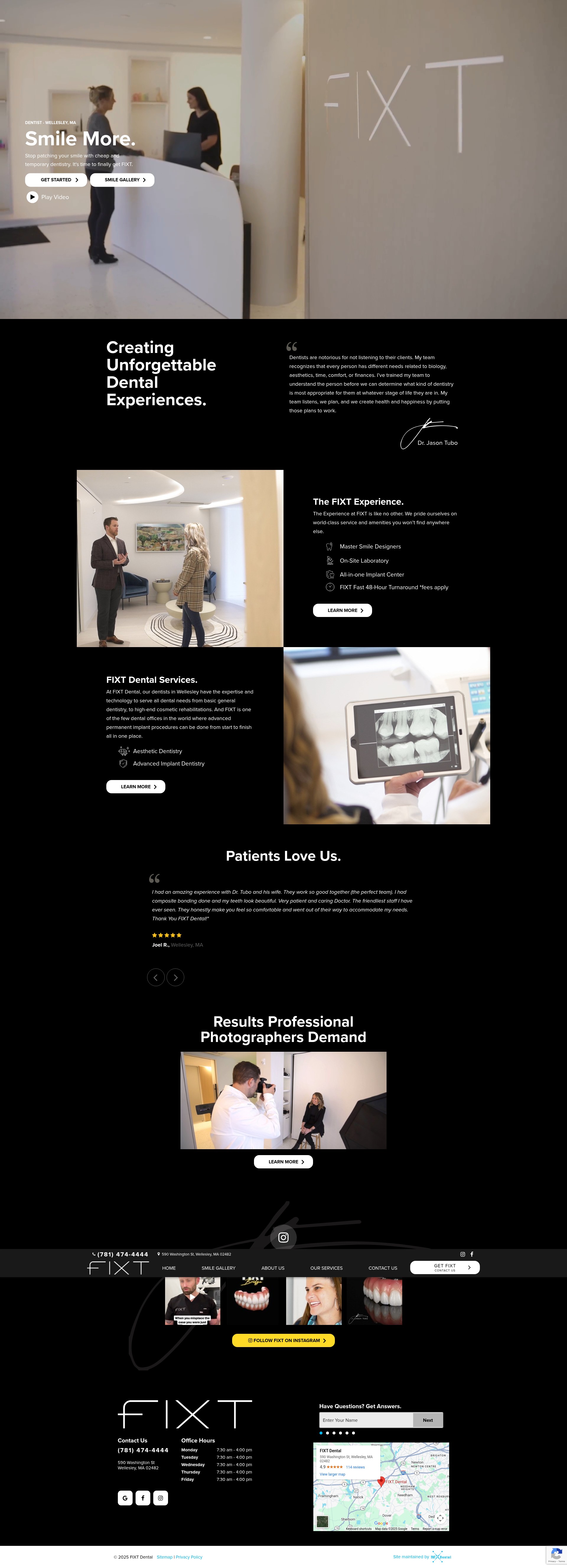 Screenshot of fixtdental.com