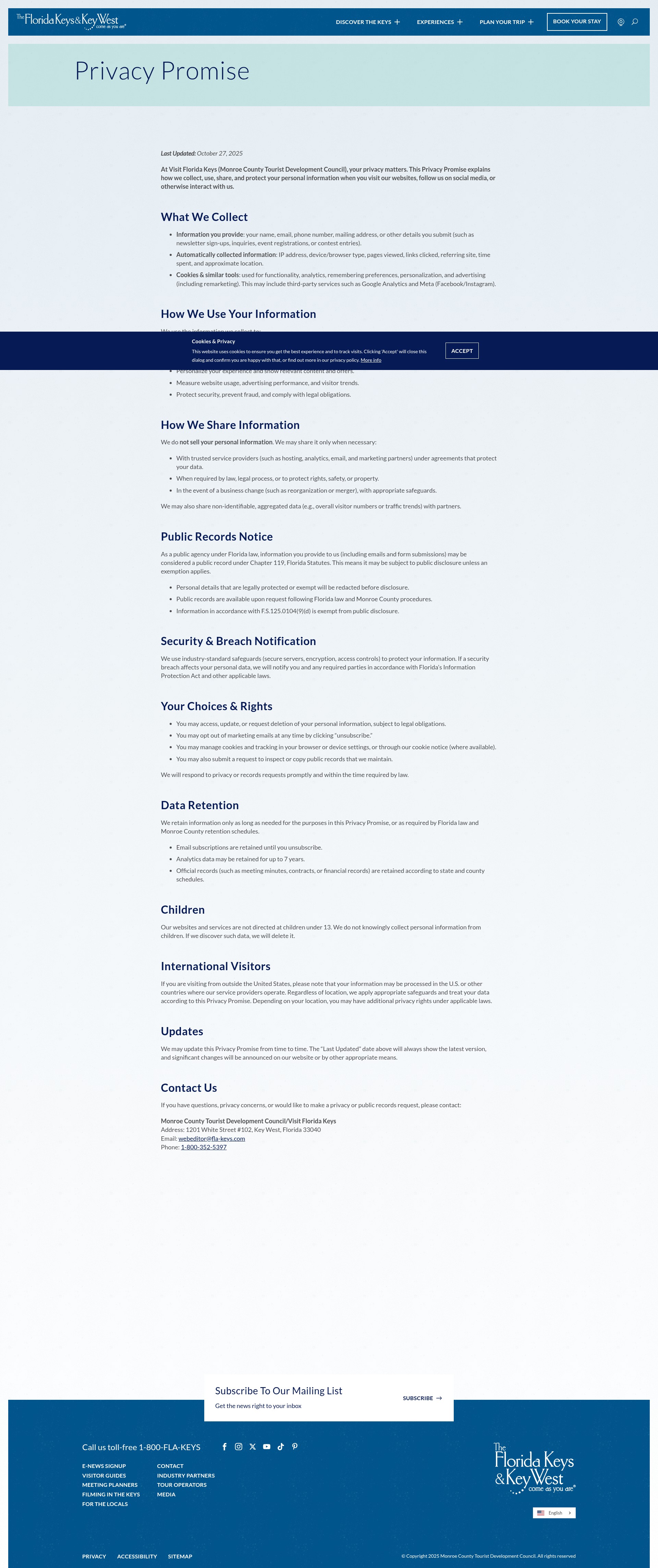 Screenshot of fla-keys.com