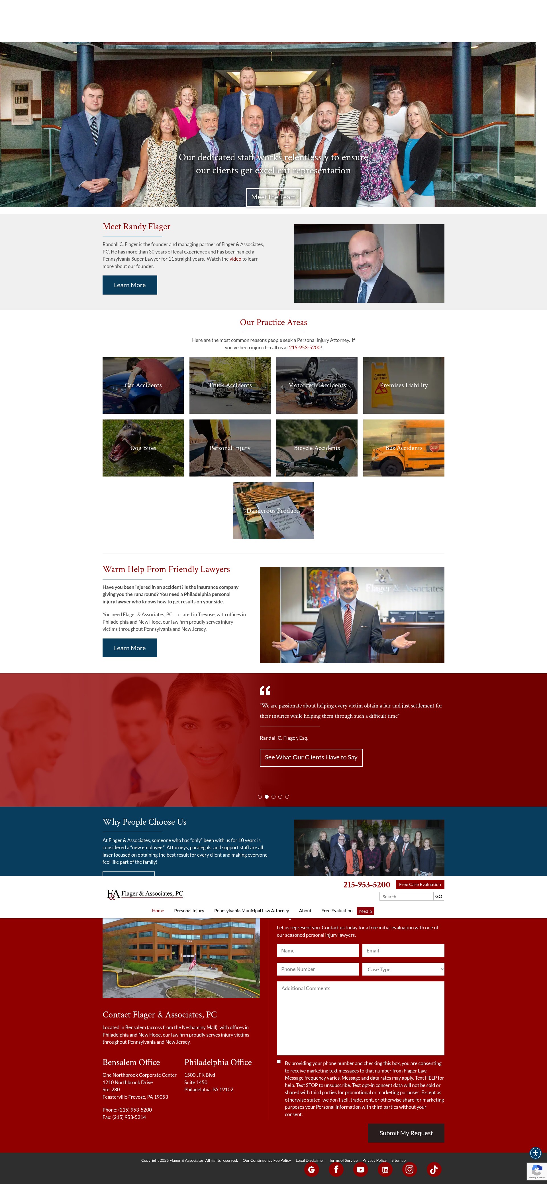 Screenshot of flagerlaw.com