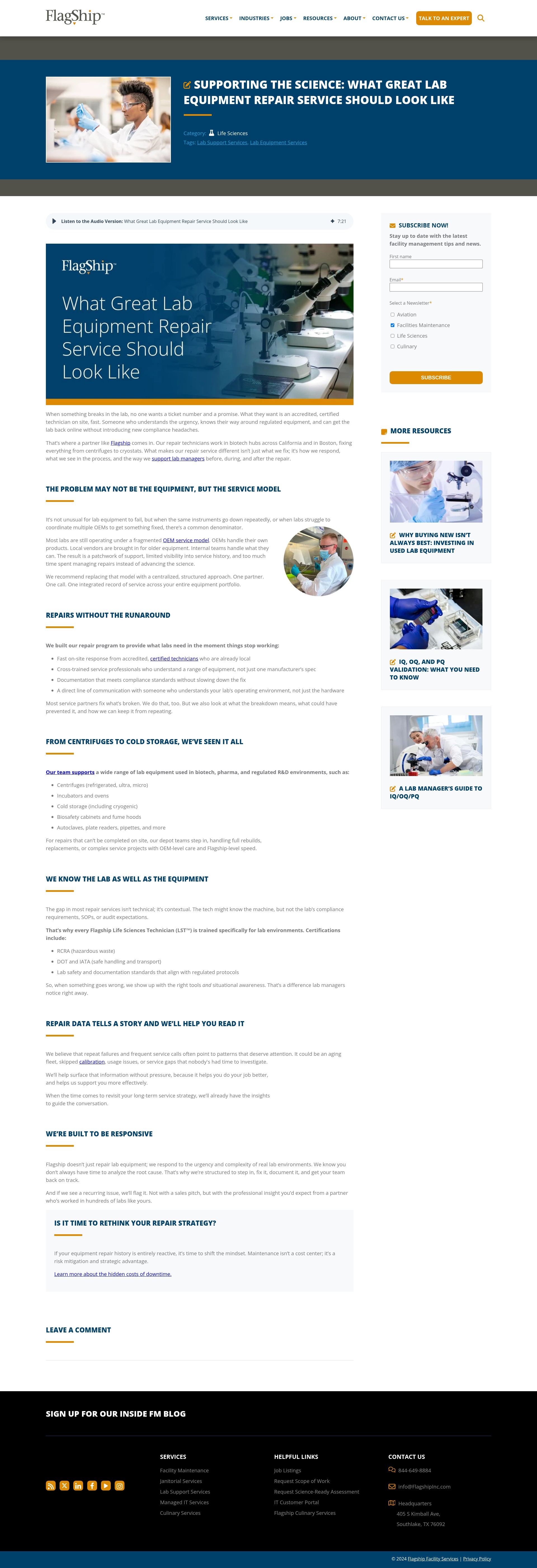 Screenshot of flagshipinc.com
