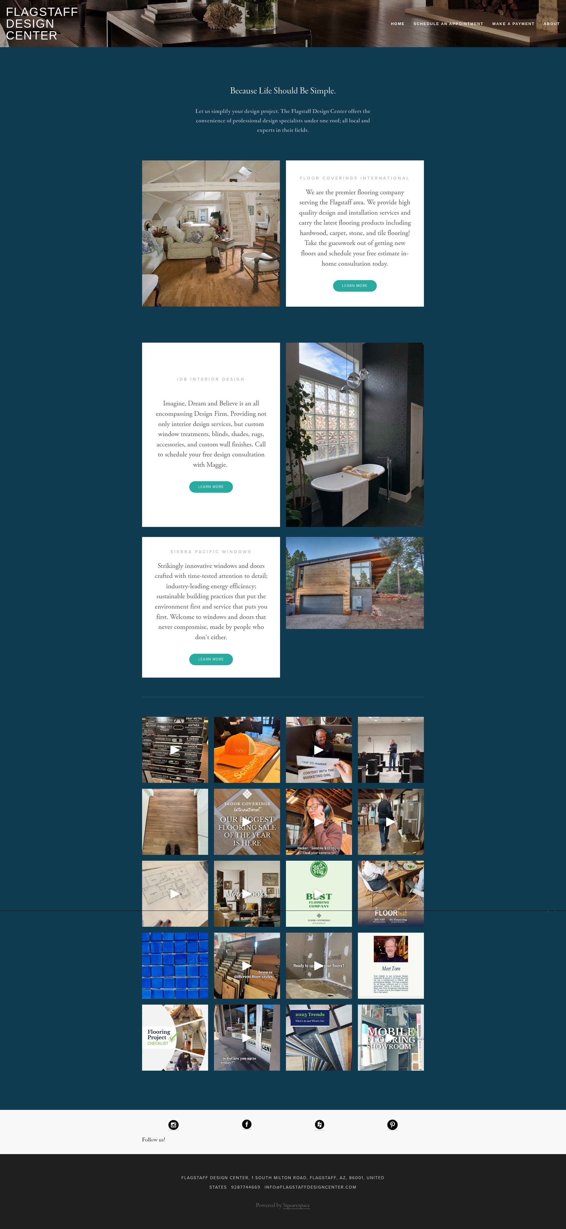 Screenshot of flagstaffdesigncenter.com