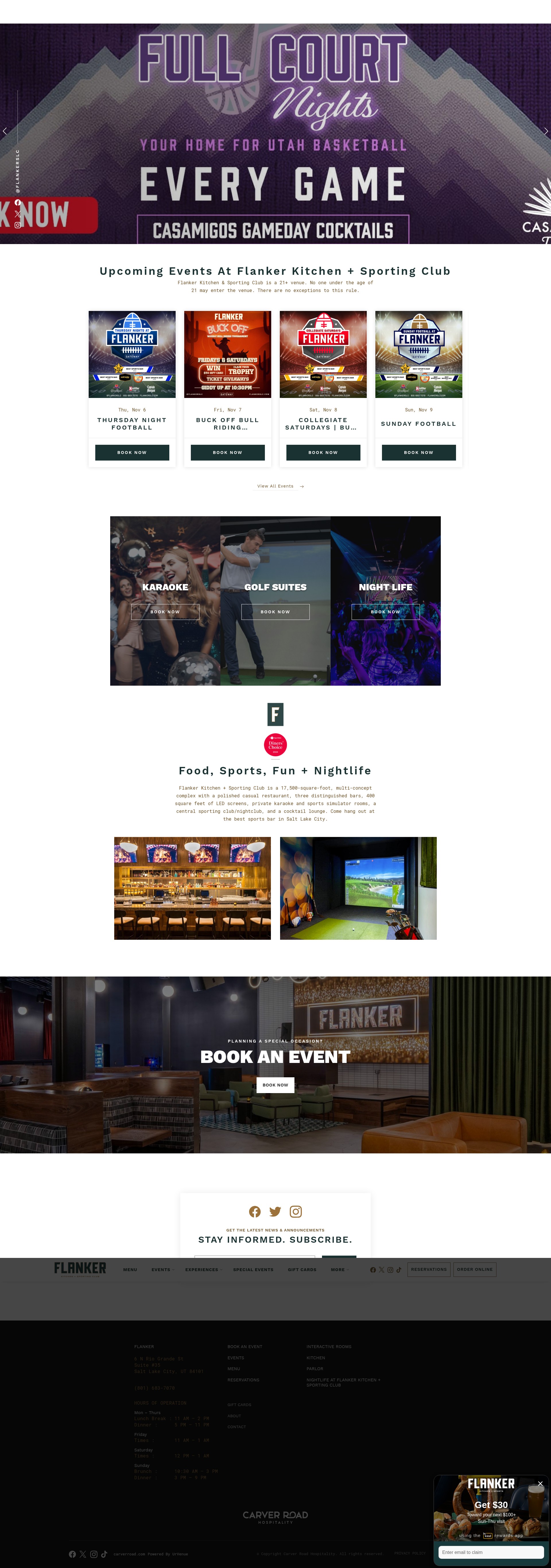 Screenshot of flankerslc.com