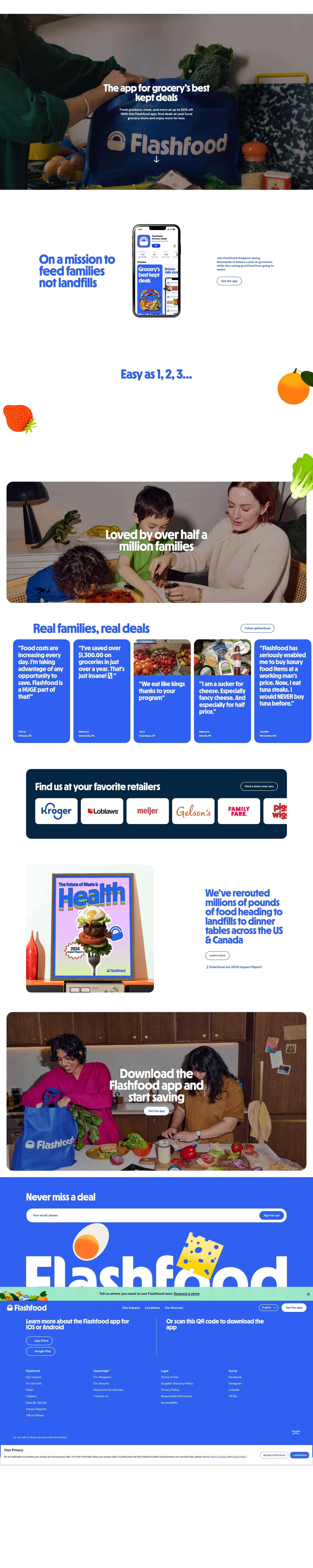 Screenshot of flashfood.com