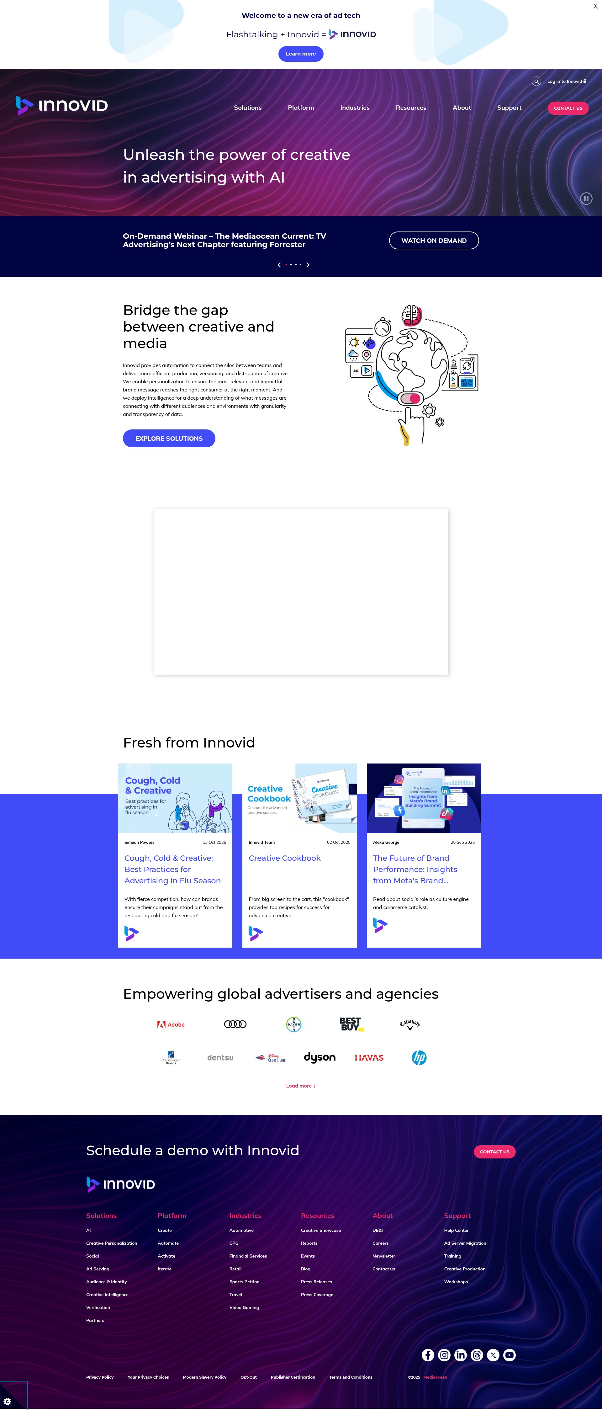Screenshot of flashtalking.com