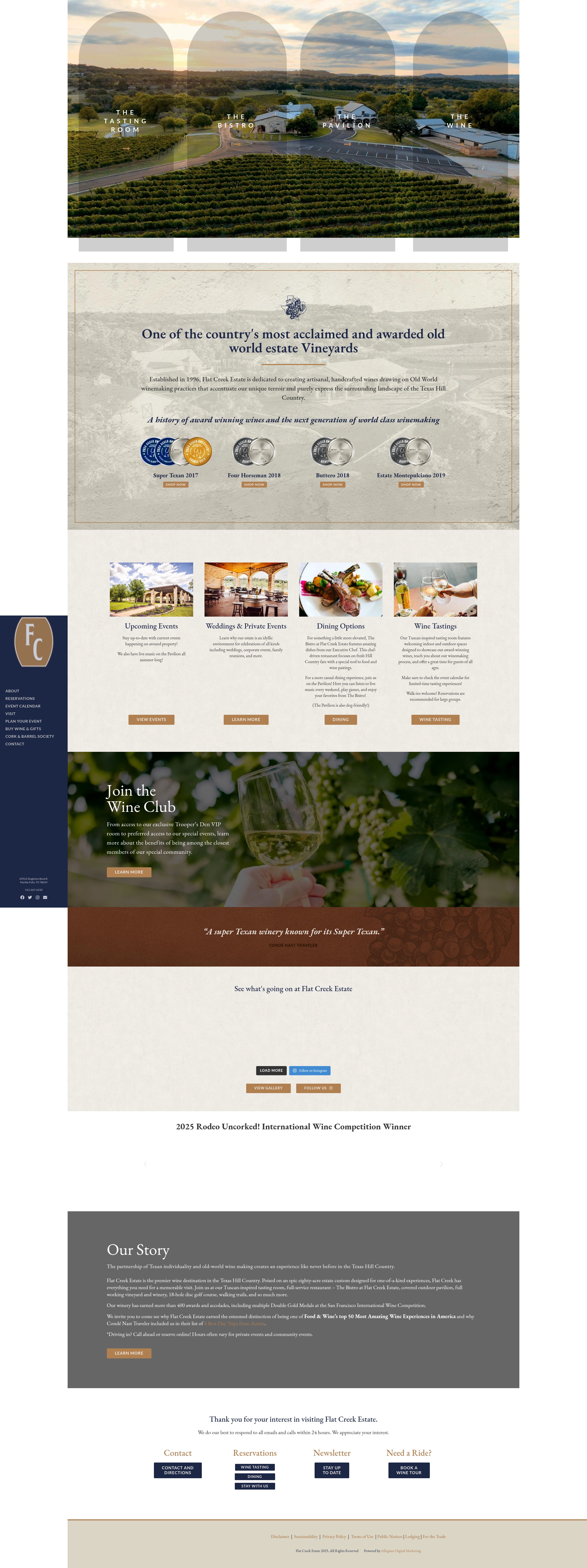 Screenshot of flatcreekestate.com