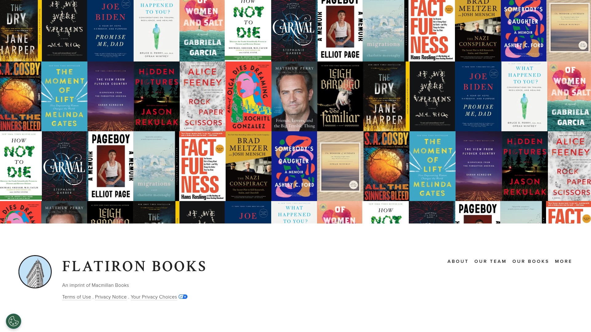Screenshot of flatironbooks.com