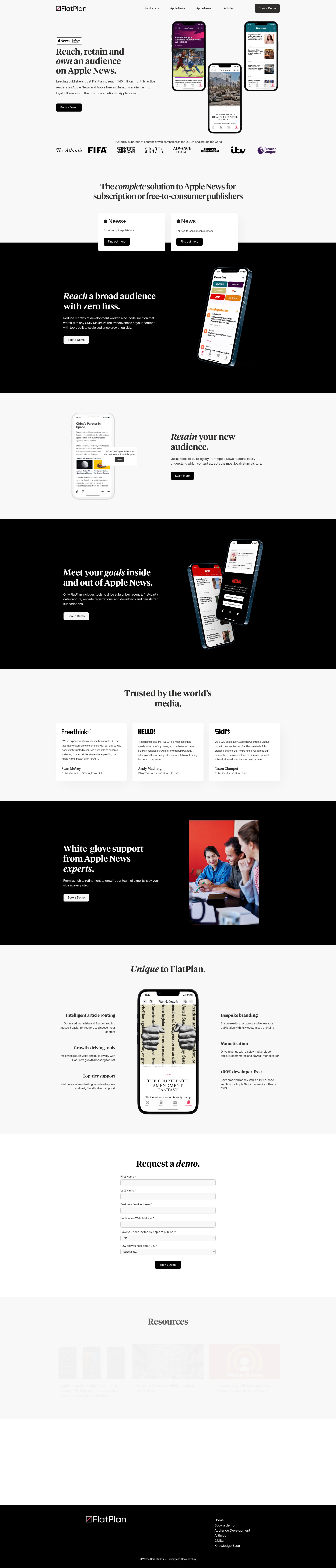 Screenshot of flatplan.io