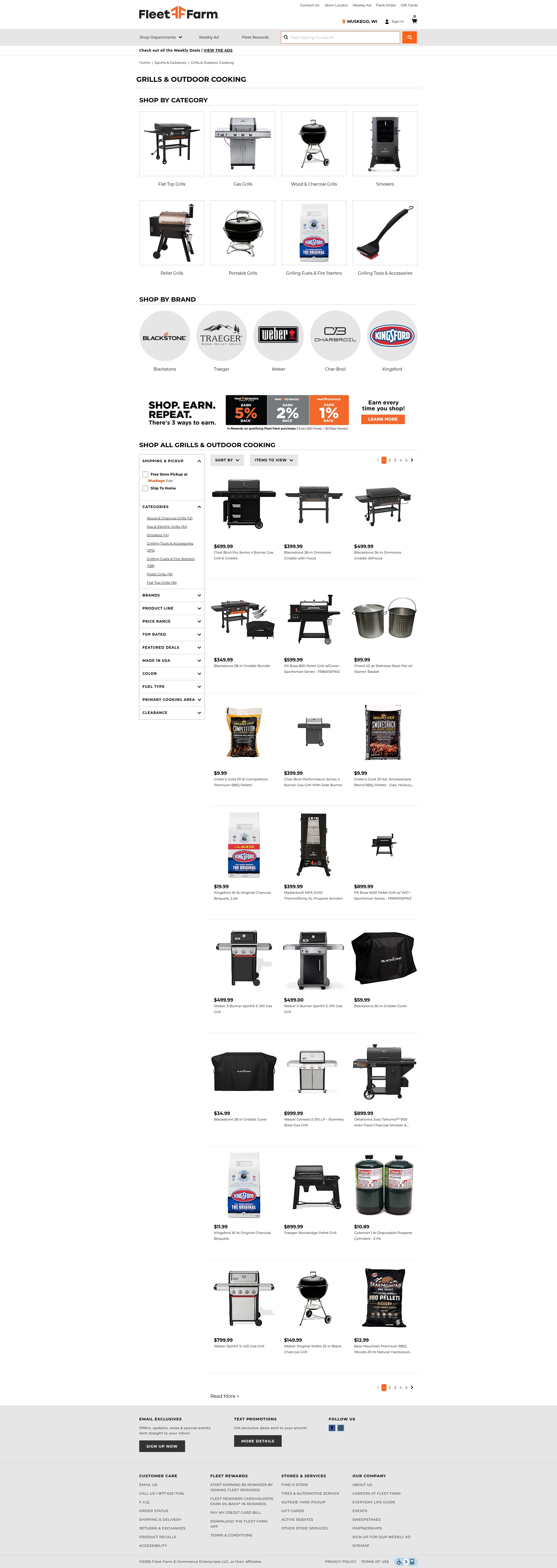 Screenshot of fleetfarm.com