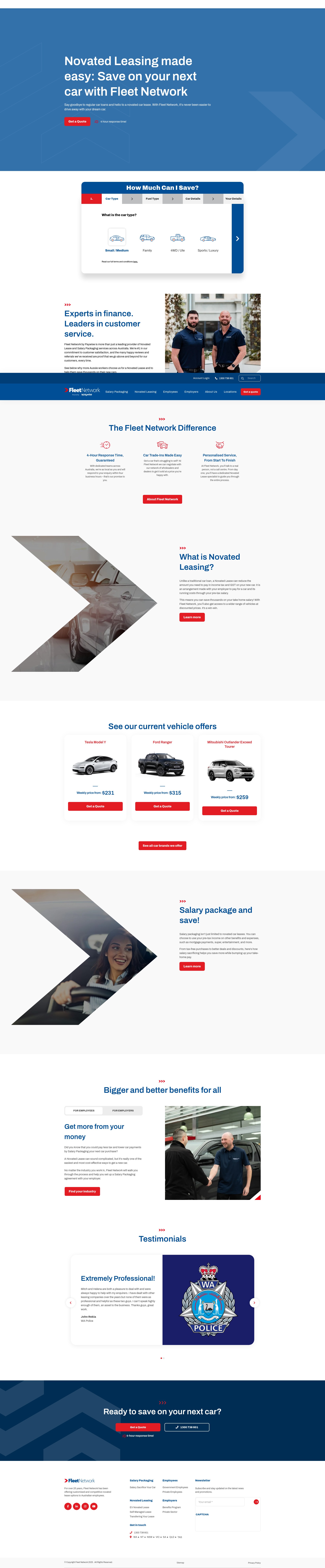 Screenshot of fleetnetwork.com.au