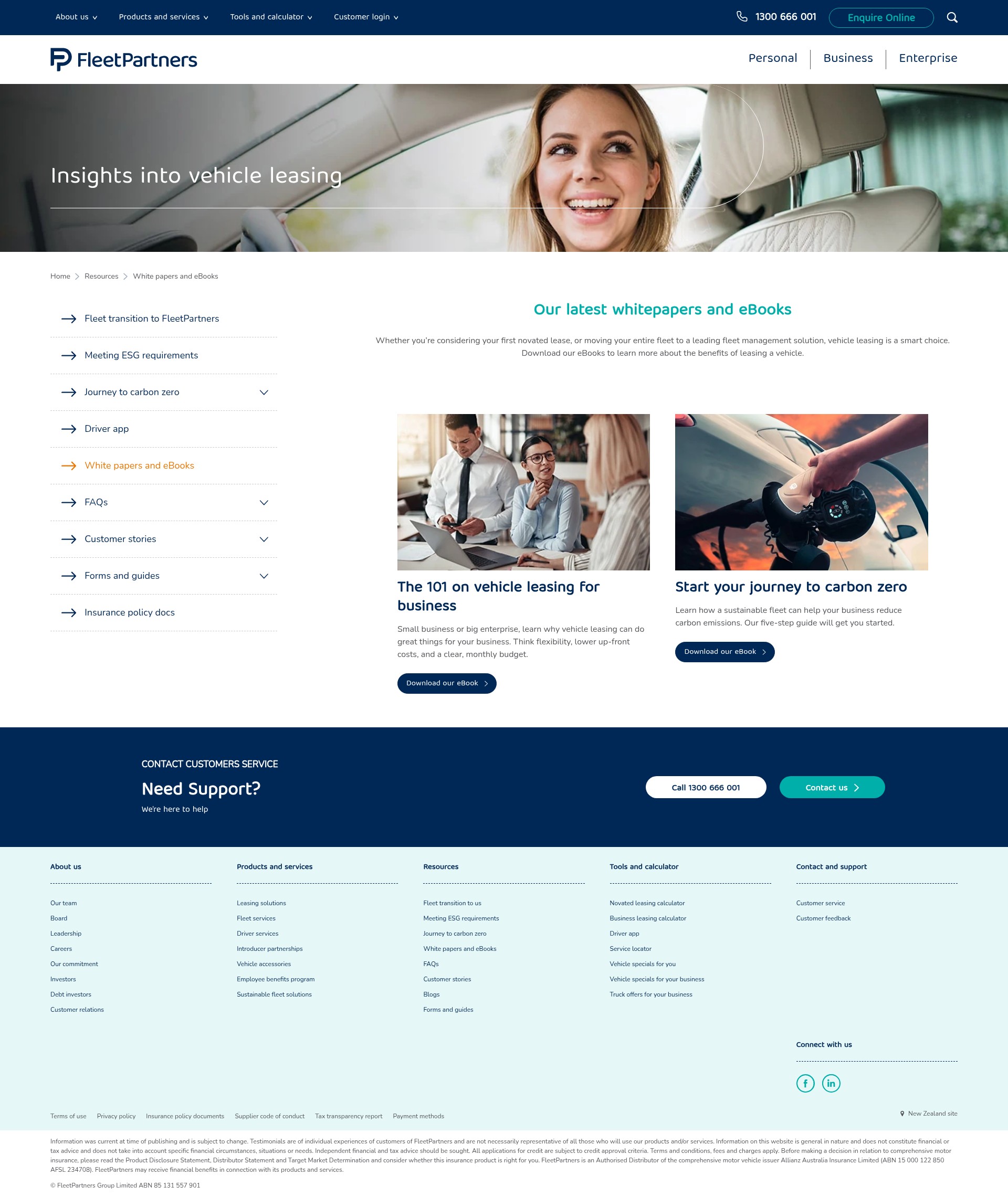Screenshot of fleetpartners.com.au