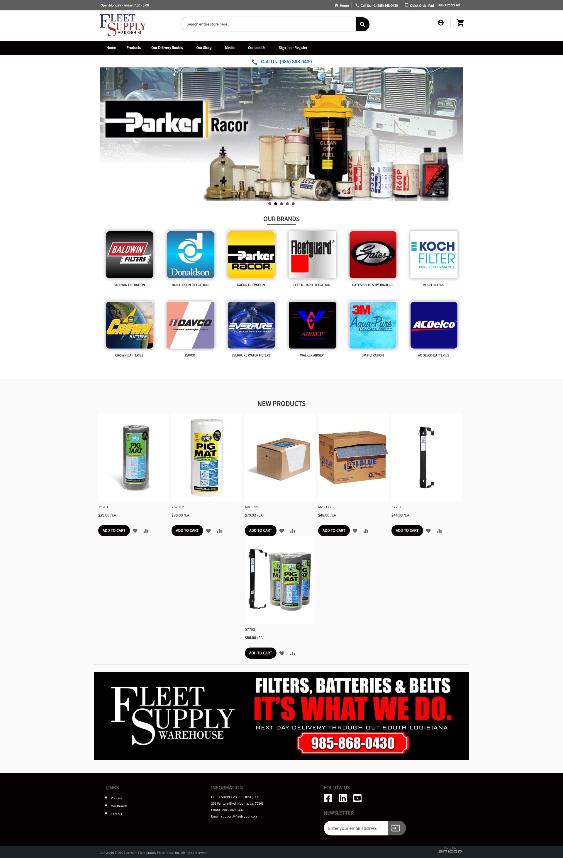Screenshot of fleetsupplywarehouse.com