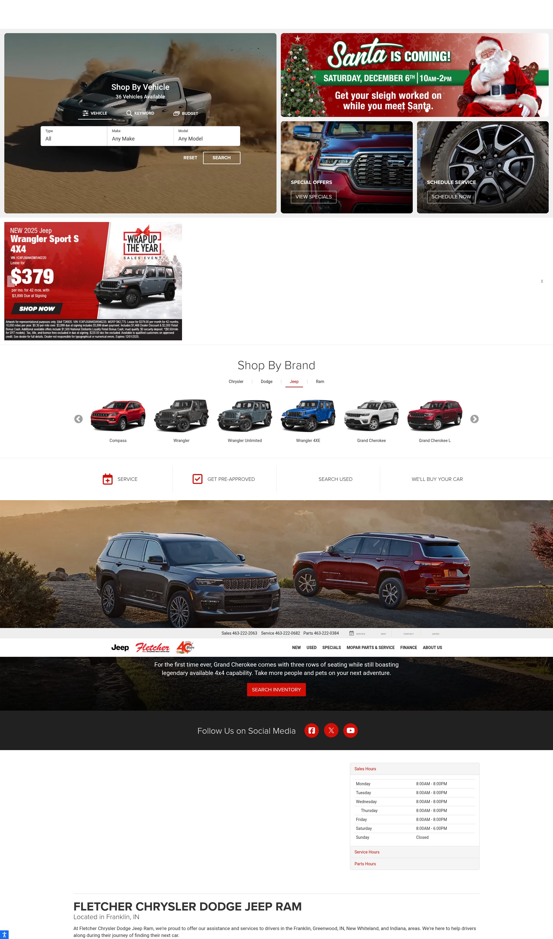 Screenshot of fletcherchrysler.com