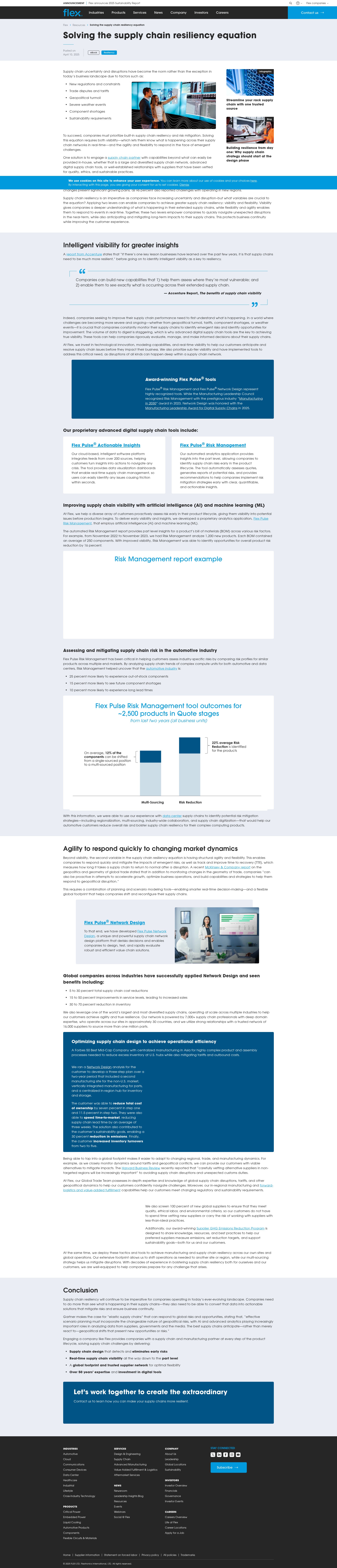 Screenshot of flex.com