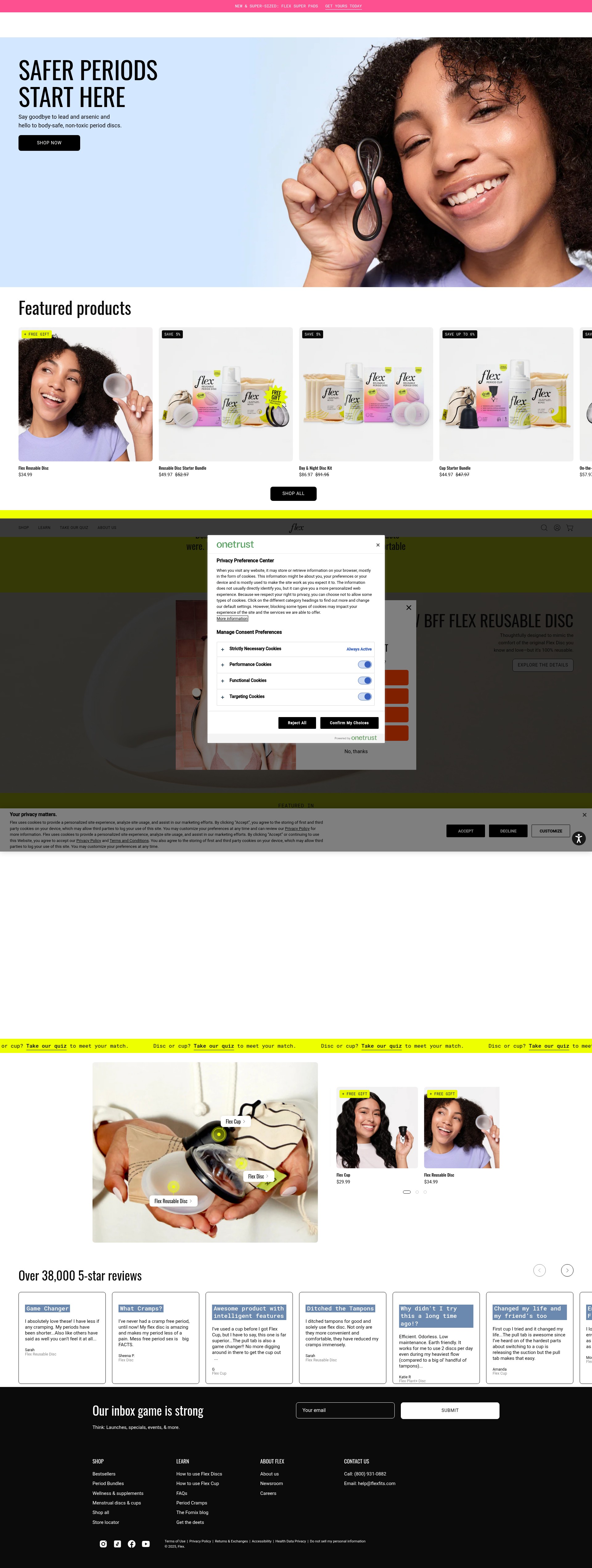 Screenshot of flexfits.com