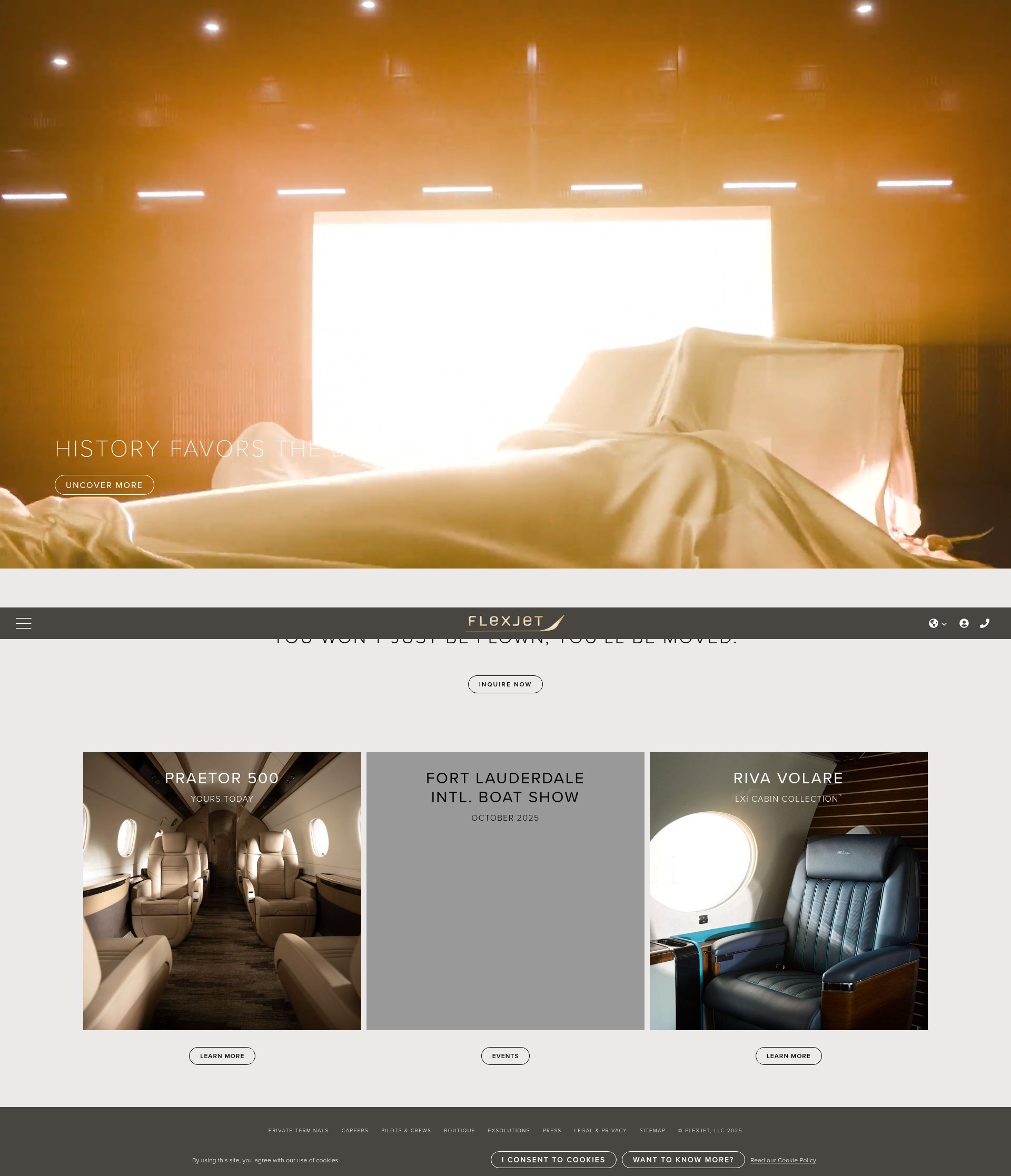 Screenshot of flexjet.com