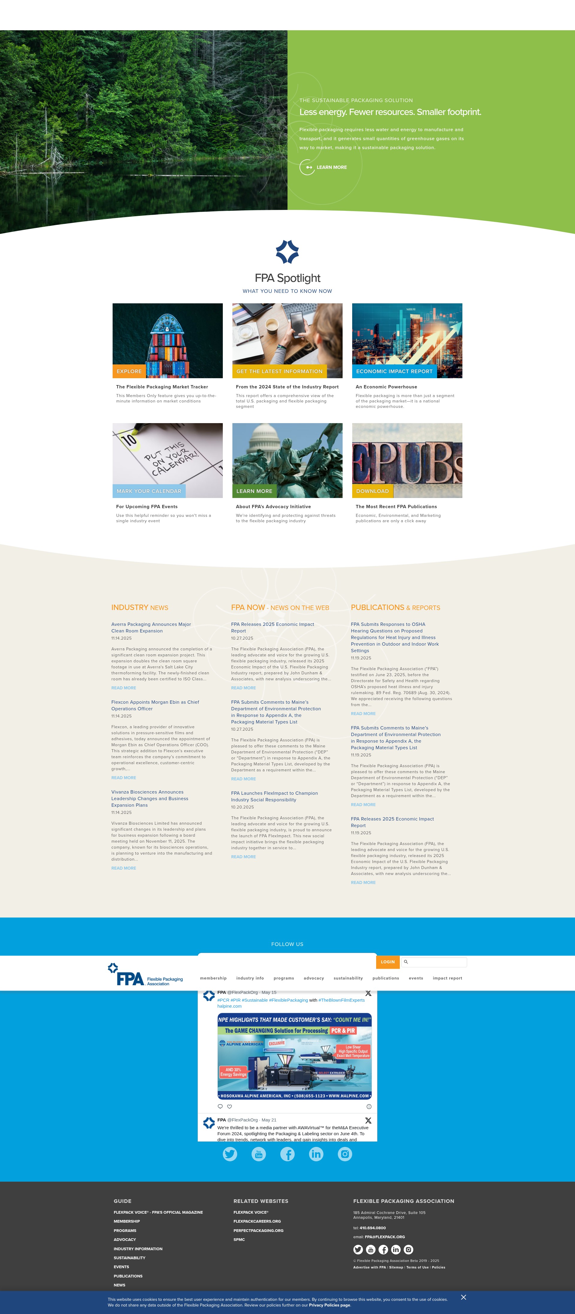 Screenshot of flexpack.org