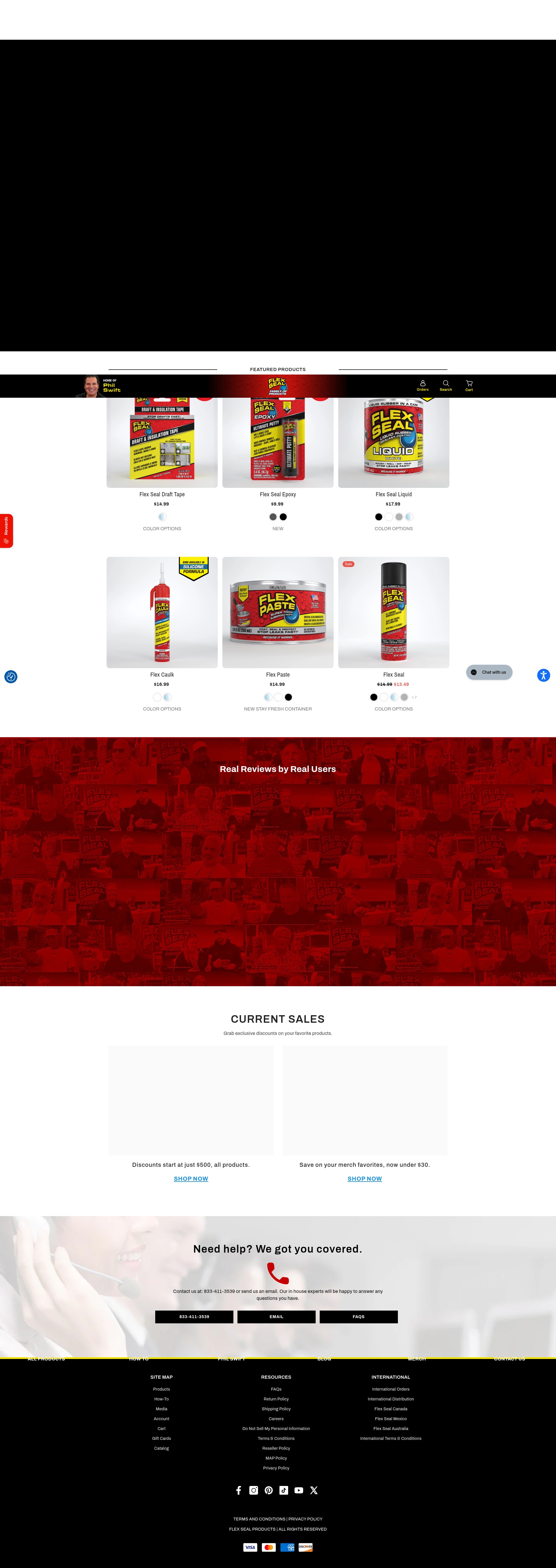 Screenshot of flexsealproducts.com
