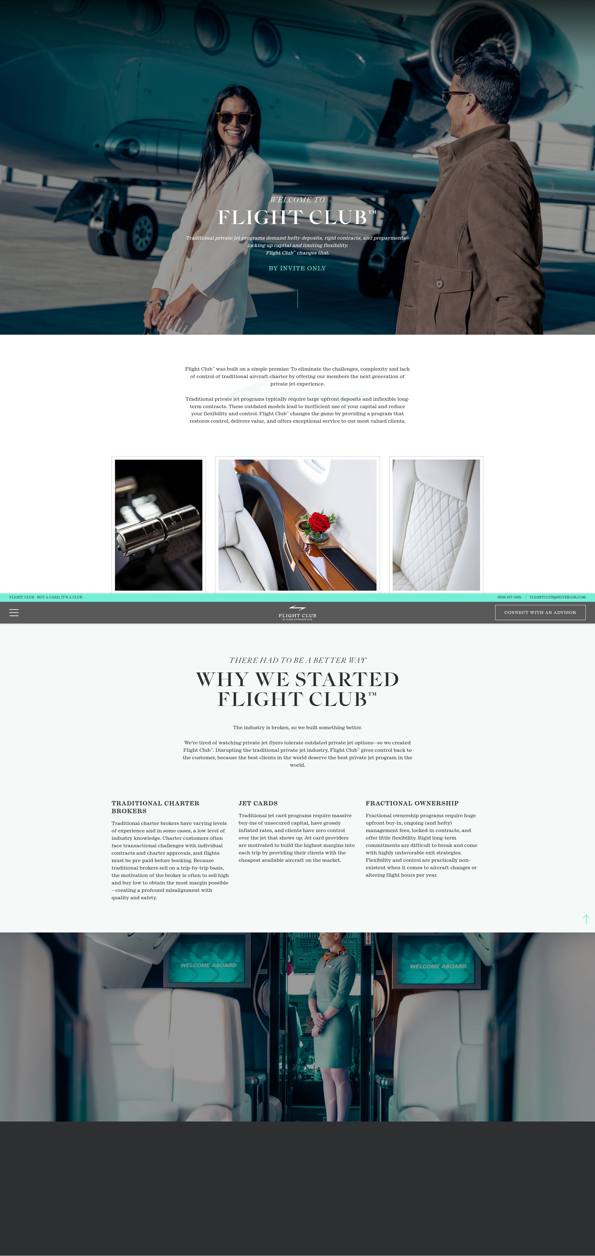 Screenshot of flightclub.aero