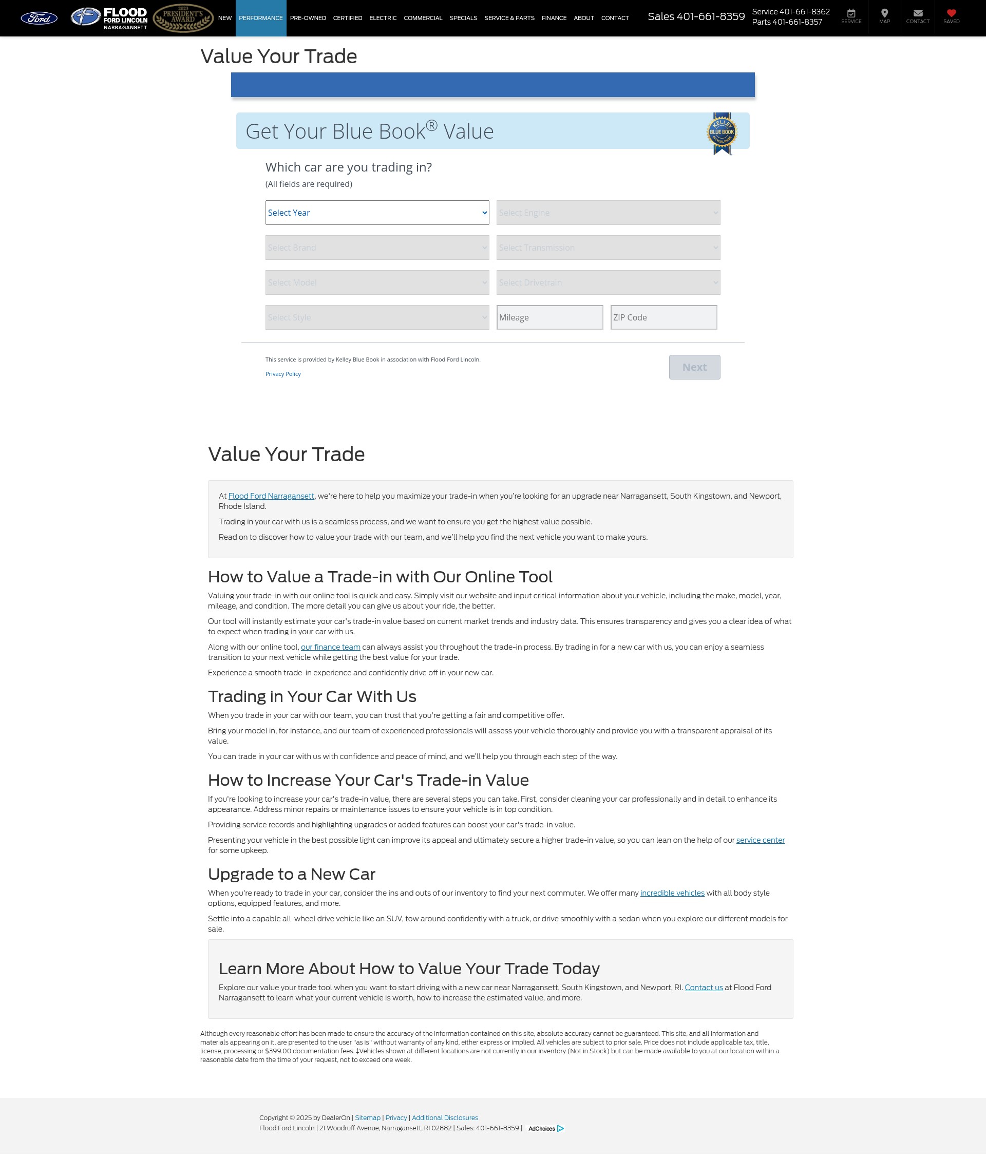 Screenshot of floodford.net