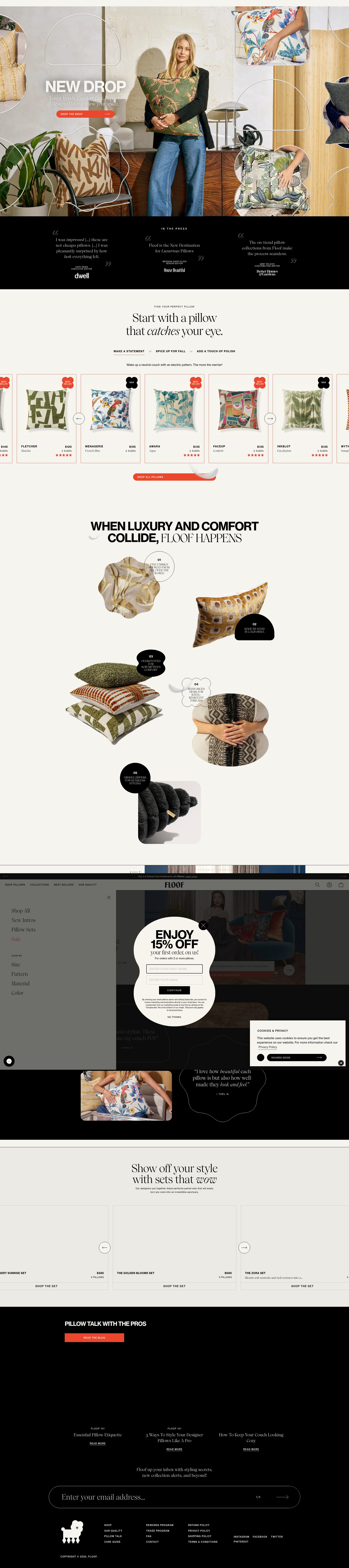 Screenshot of floofliving.com