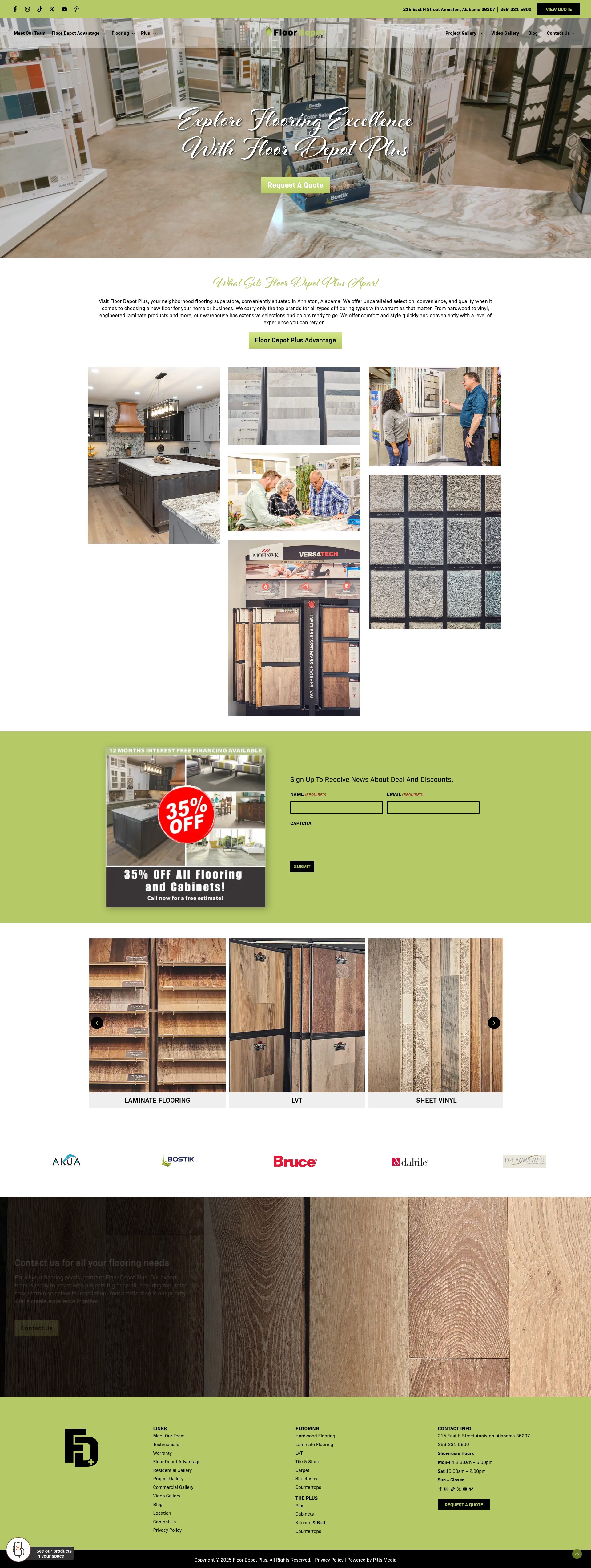 Screenshot of floordepotplus.com
