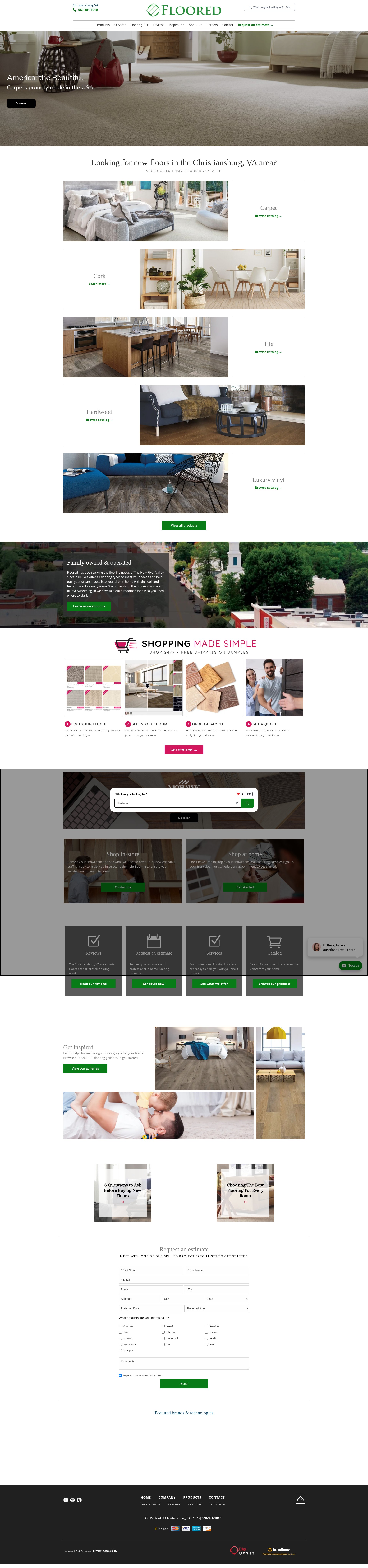 Screenshot of flooredllc.com