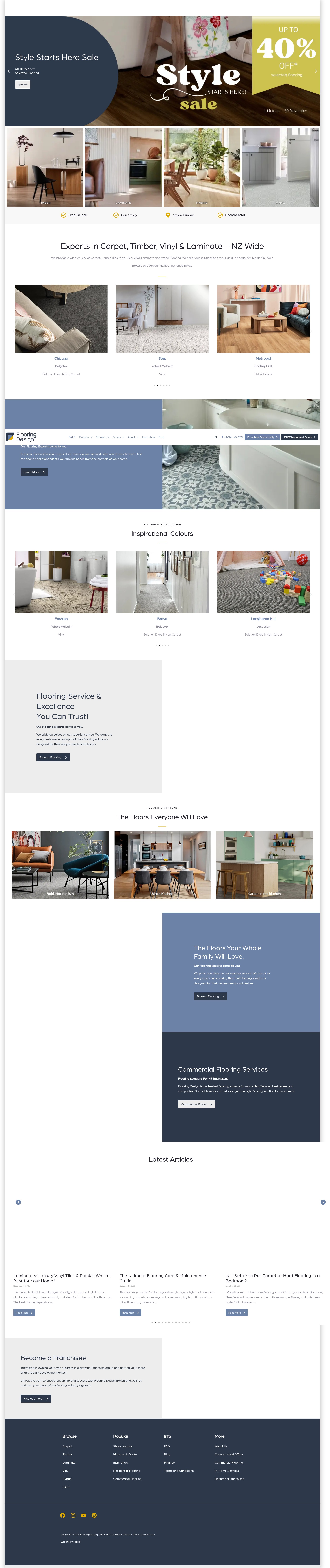 Screenshot of flooringdesign.co.nz