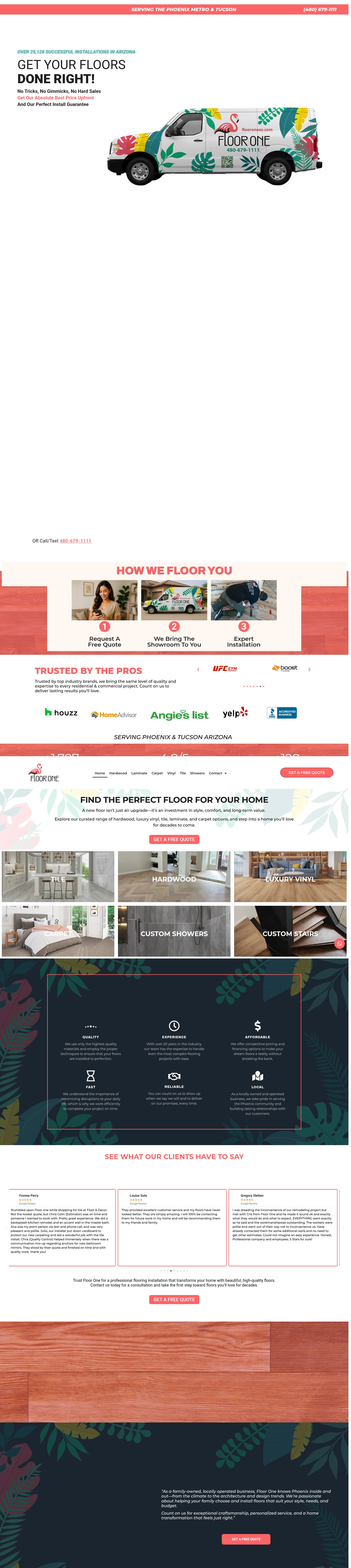 Screenshot of flooroneaz.com