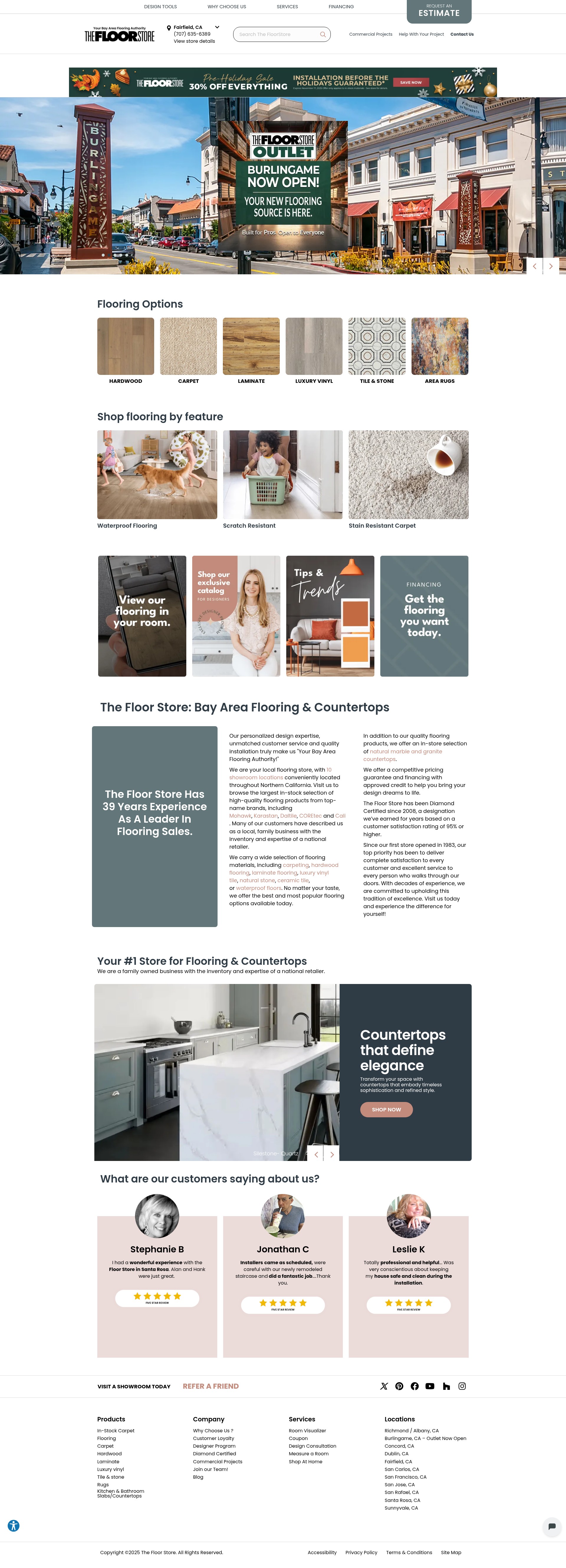 Screenshot of floorstores.com