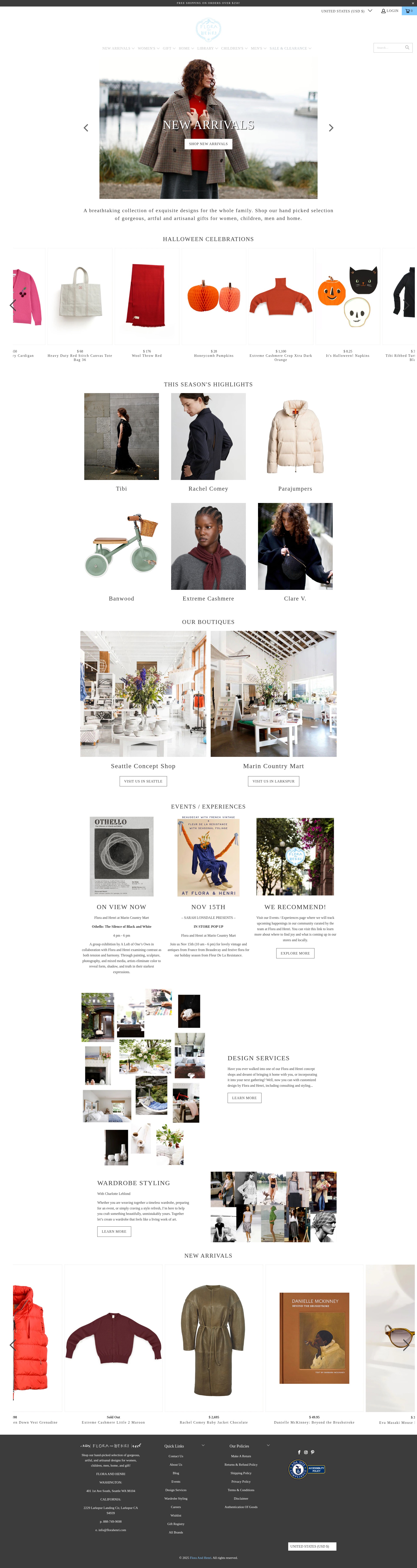Screenshot of florahenri.com
