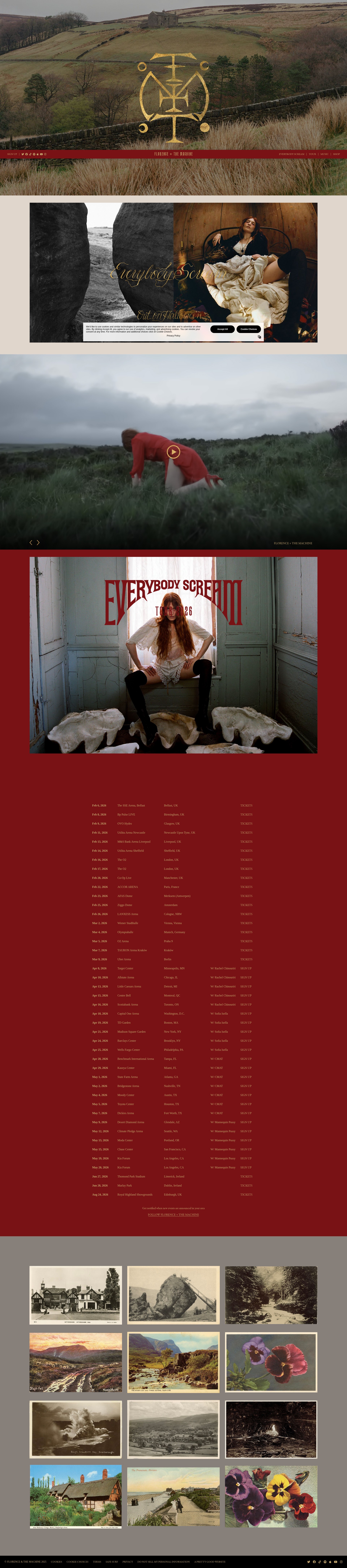 Screenshot of florenceandthemachine.net