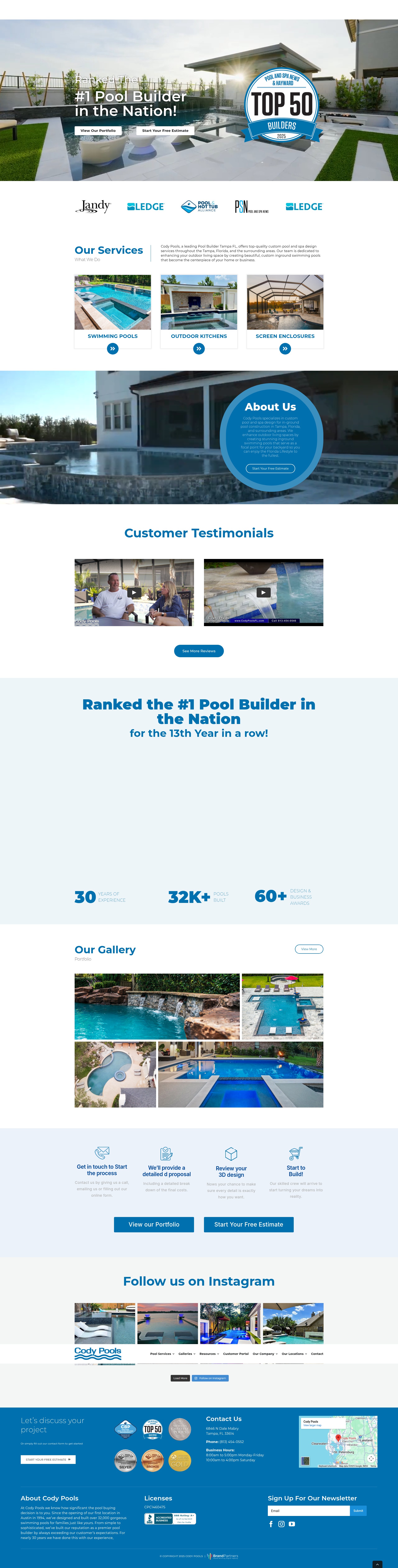 Screenshot of florida.codypools.com