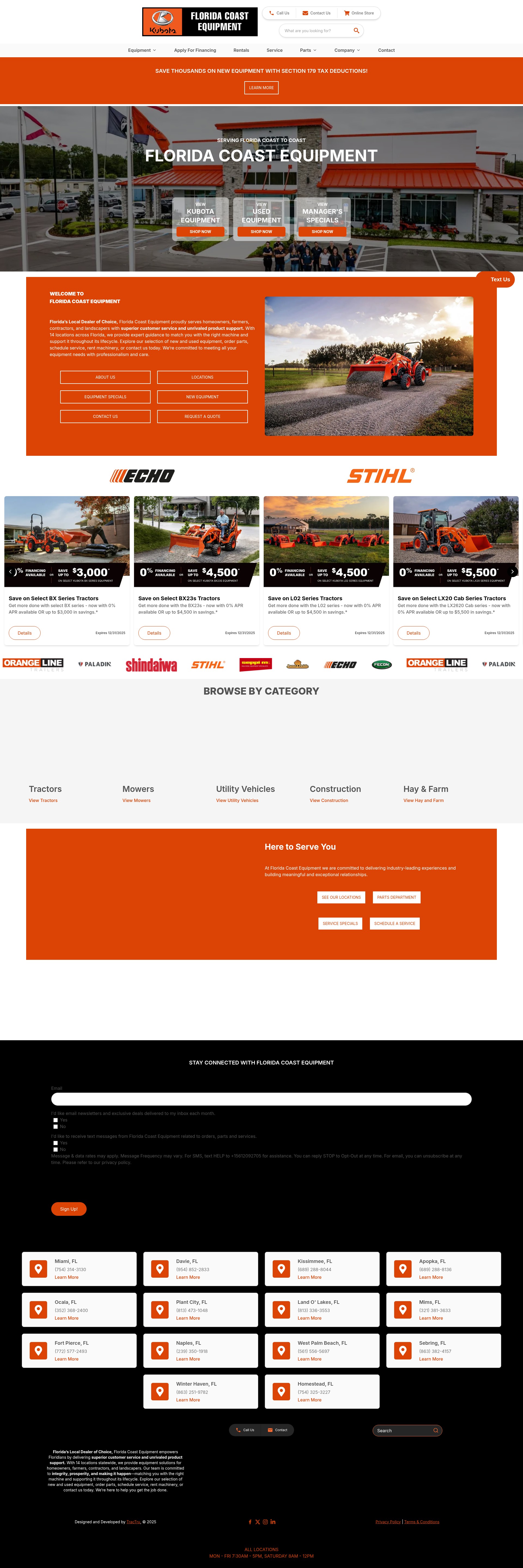 Screenshot of floridacoasteq.com