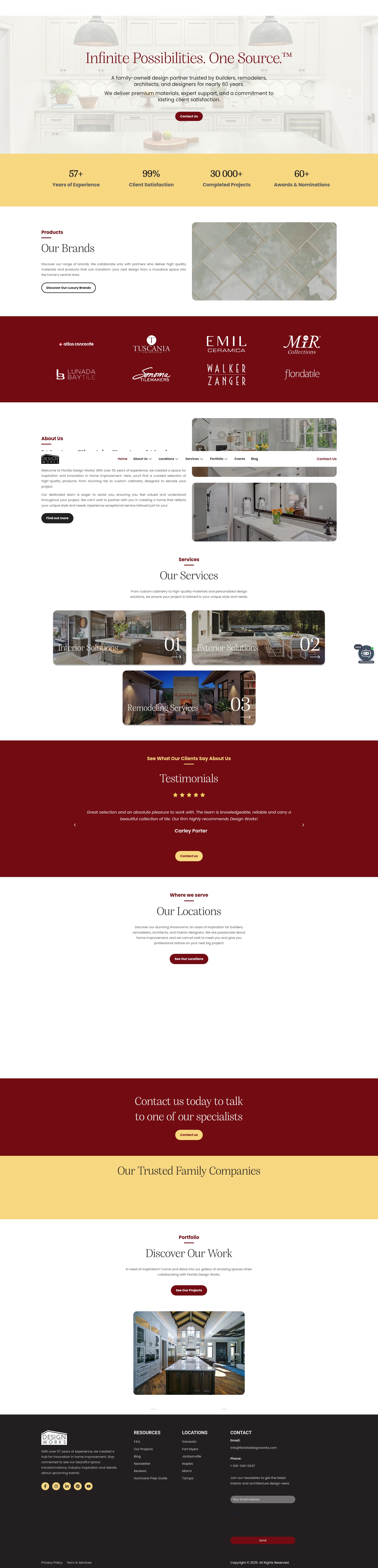 Screenshot of floridadesignworks.com