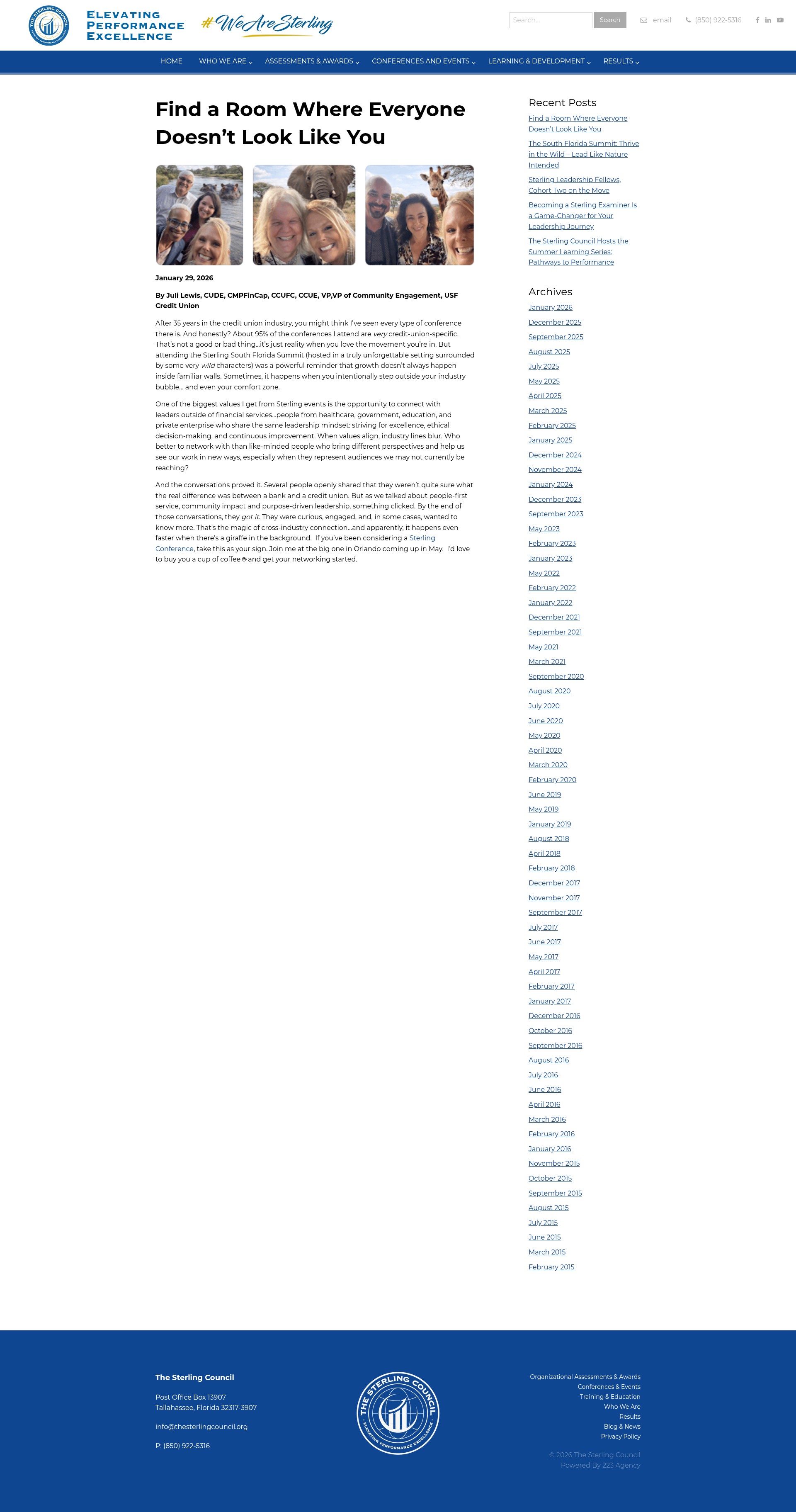 Screenshot of floridasterling.com