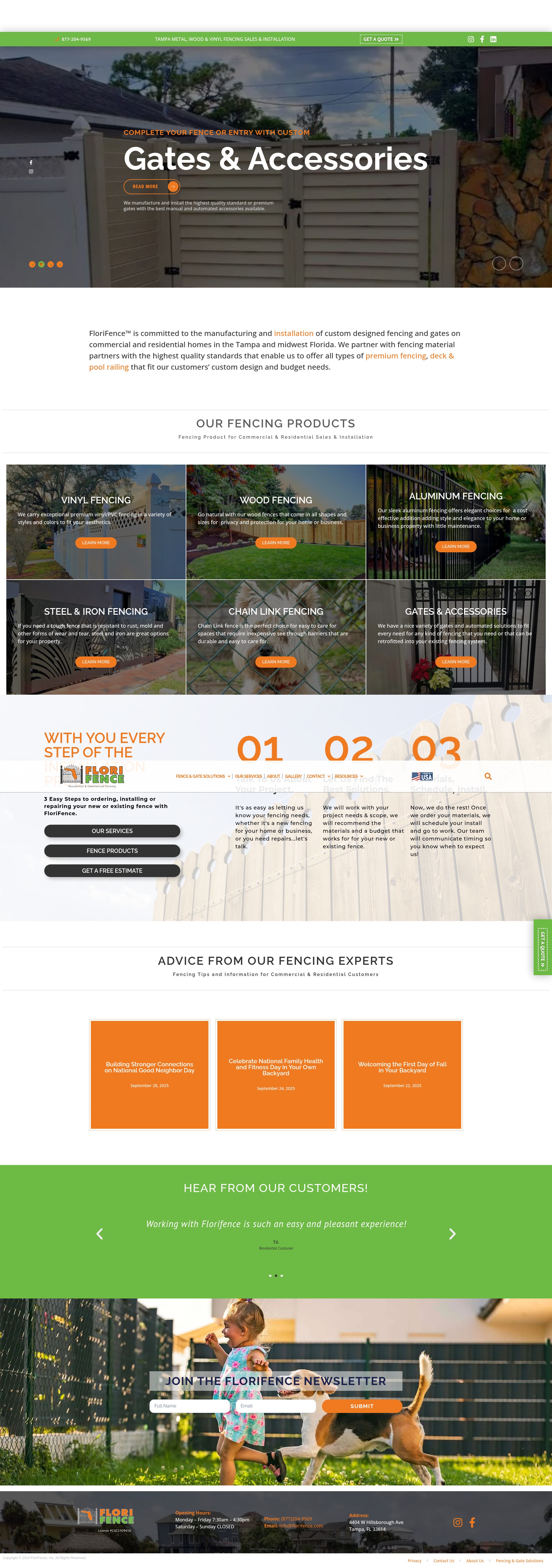 Screenshot of florifence.com
