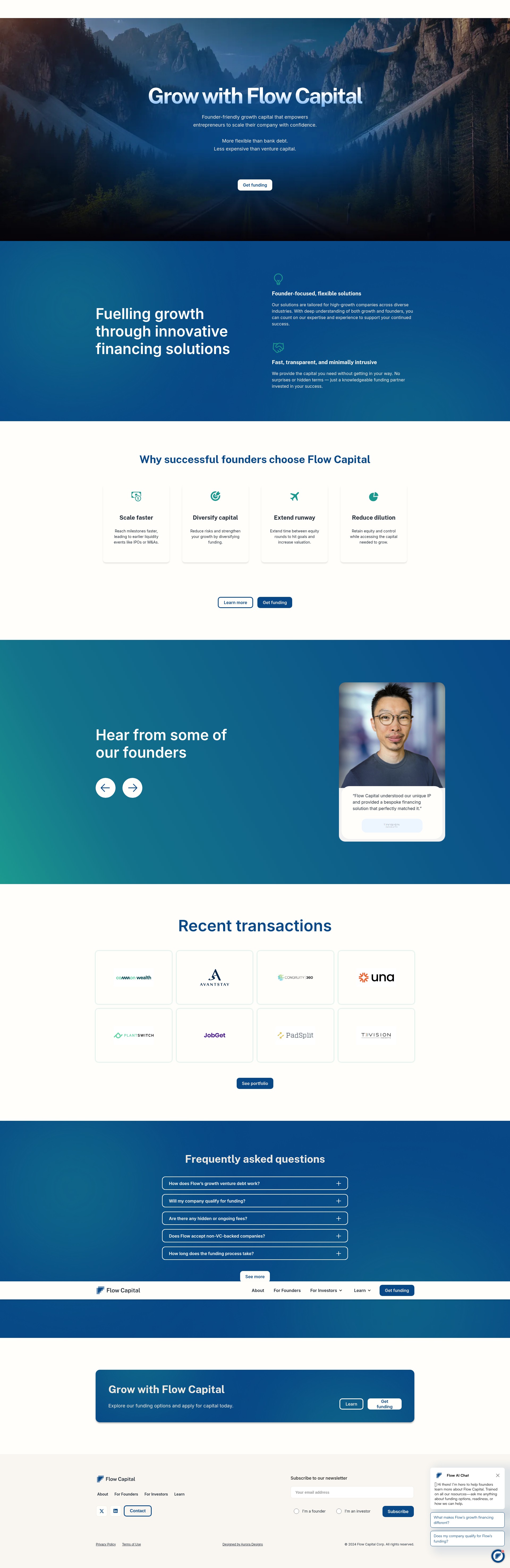 Screenshot of flowcap.com