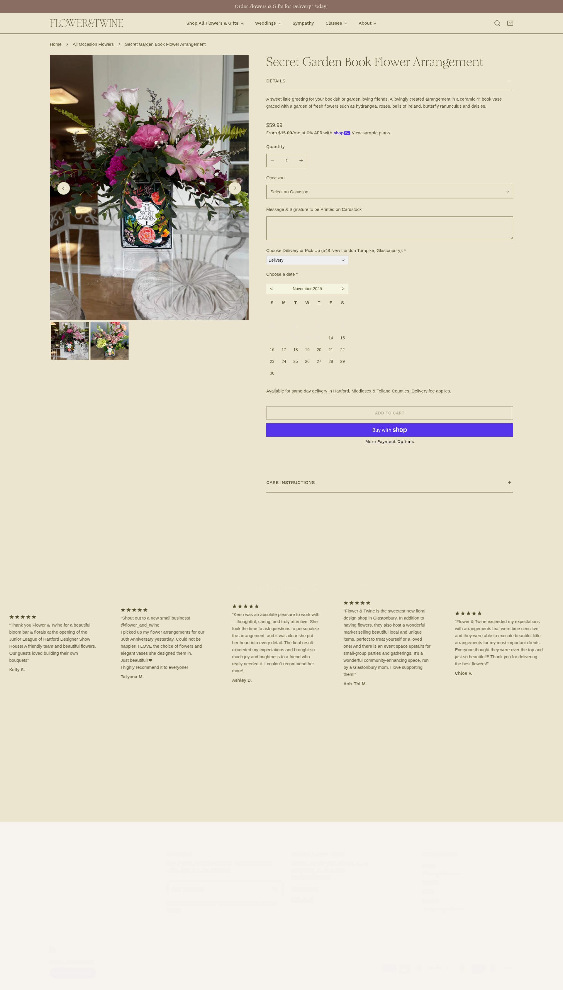 Screenshot of flowerandtwine.com