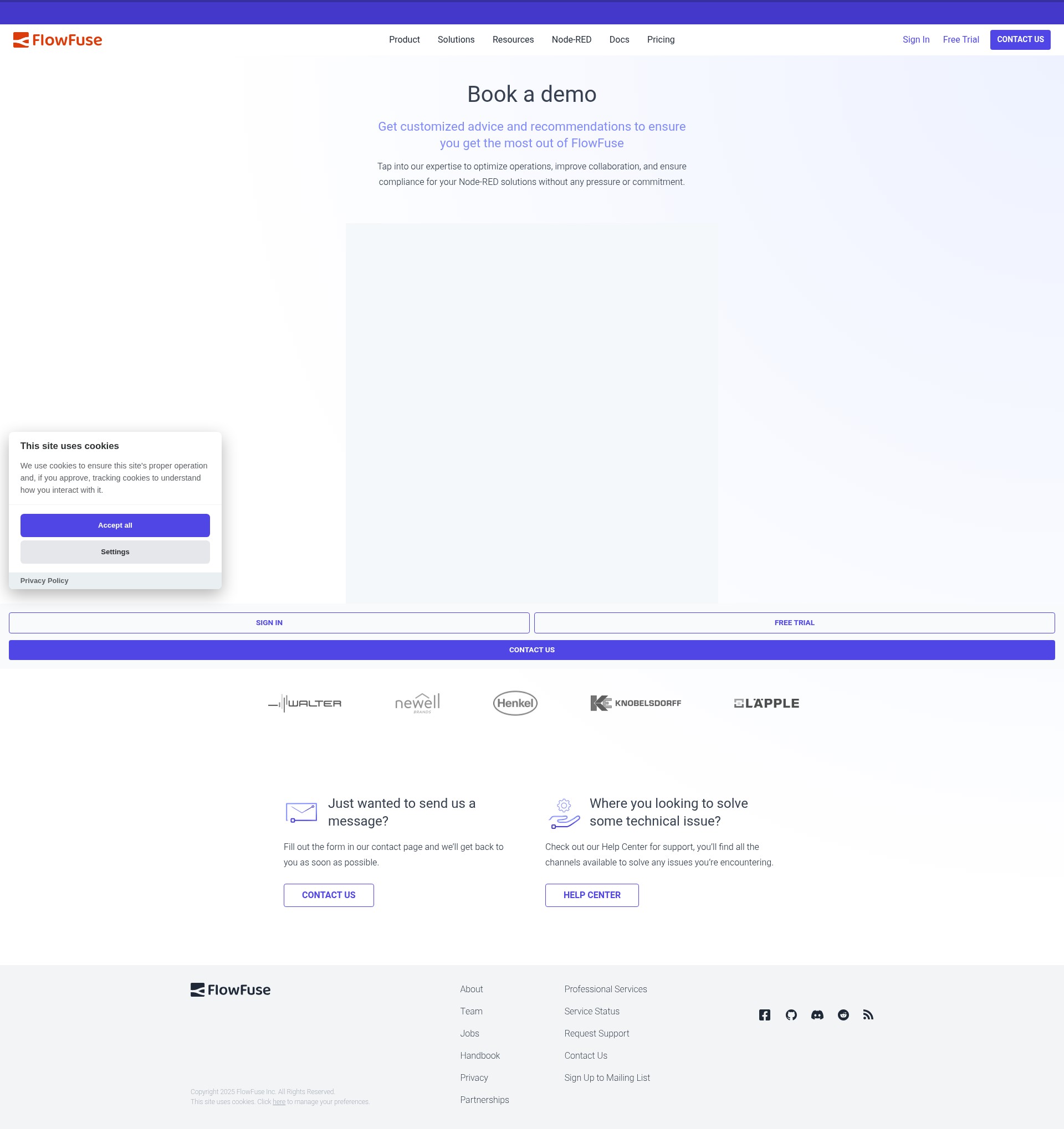 Screenshot of flowfuse.com