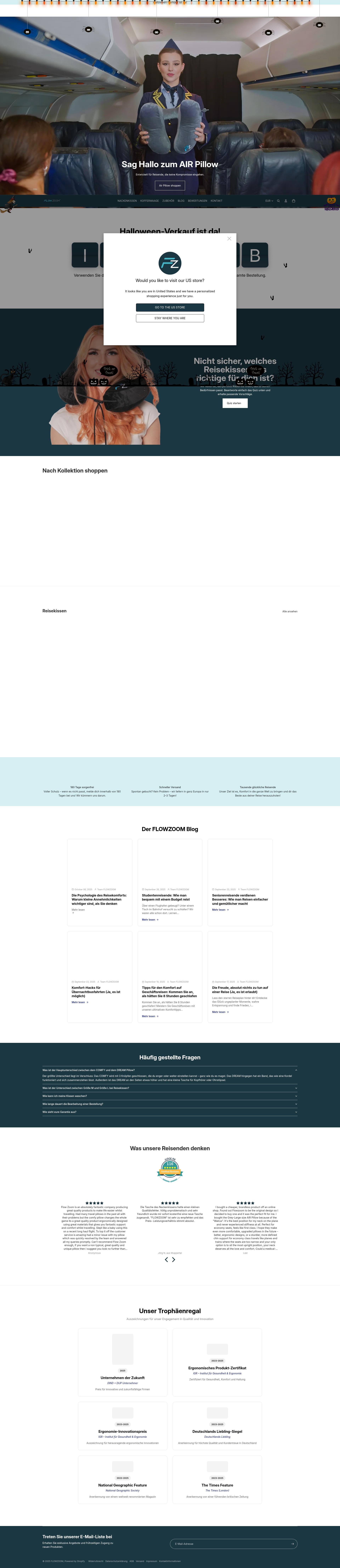 Screenshot of flowzoom.de