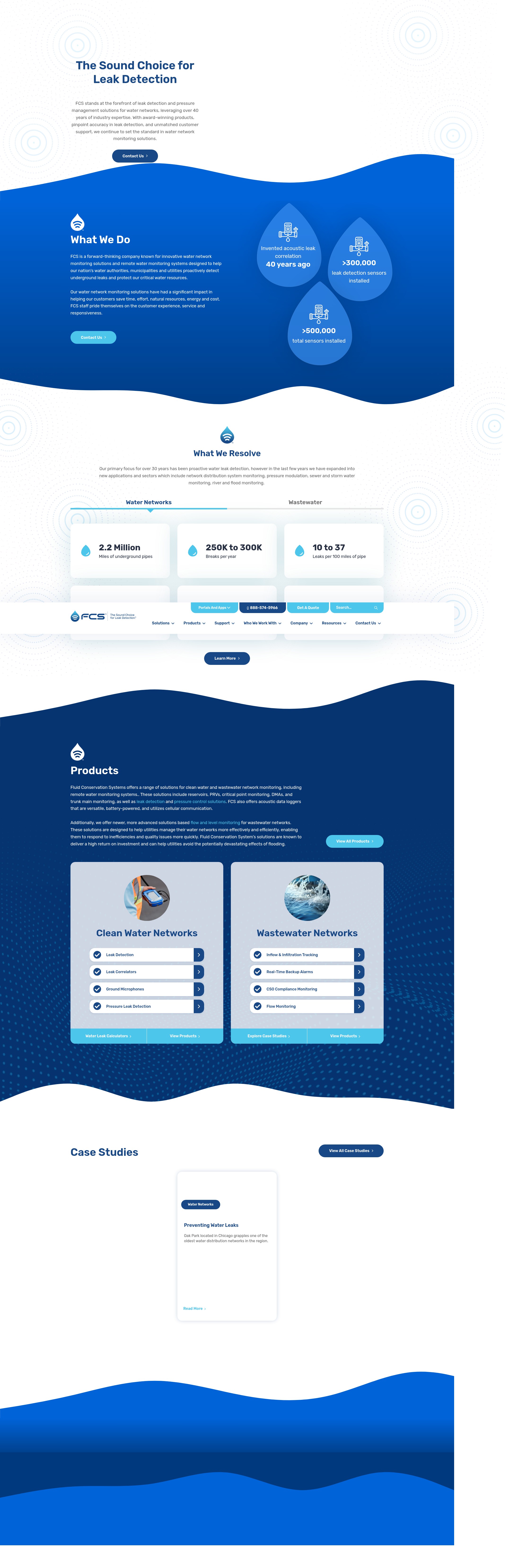 Screenshot of fluidconservation.com