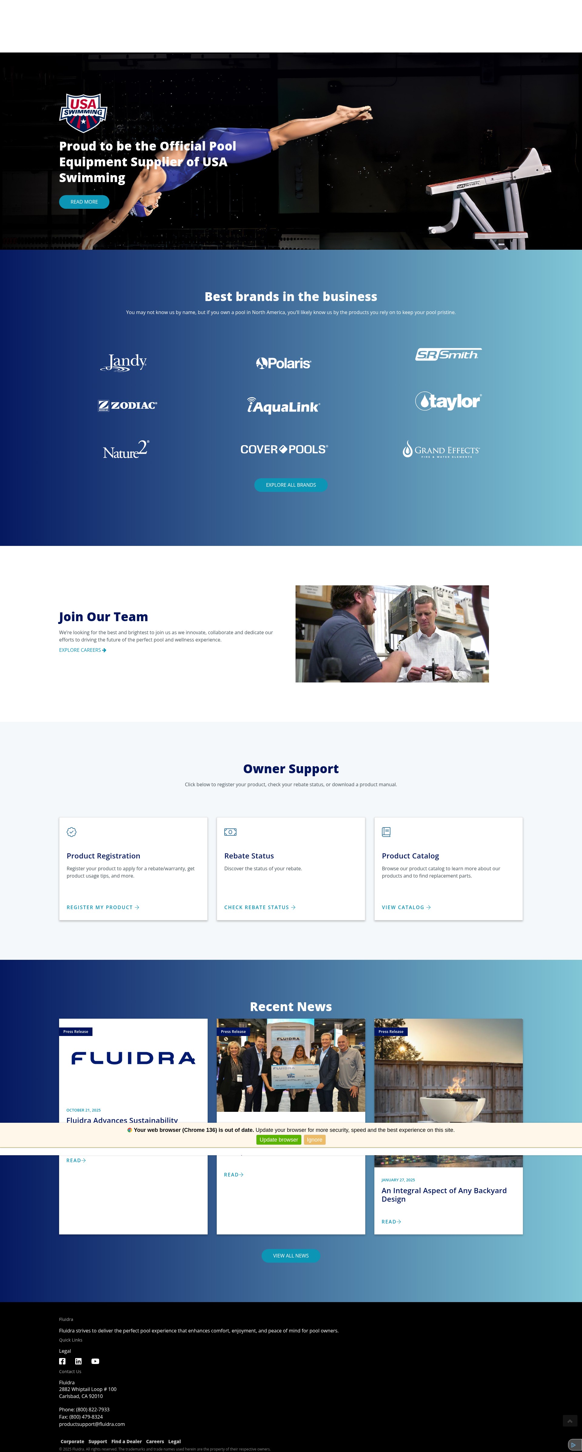 Screenshot of fluidrausa.com